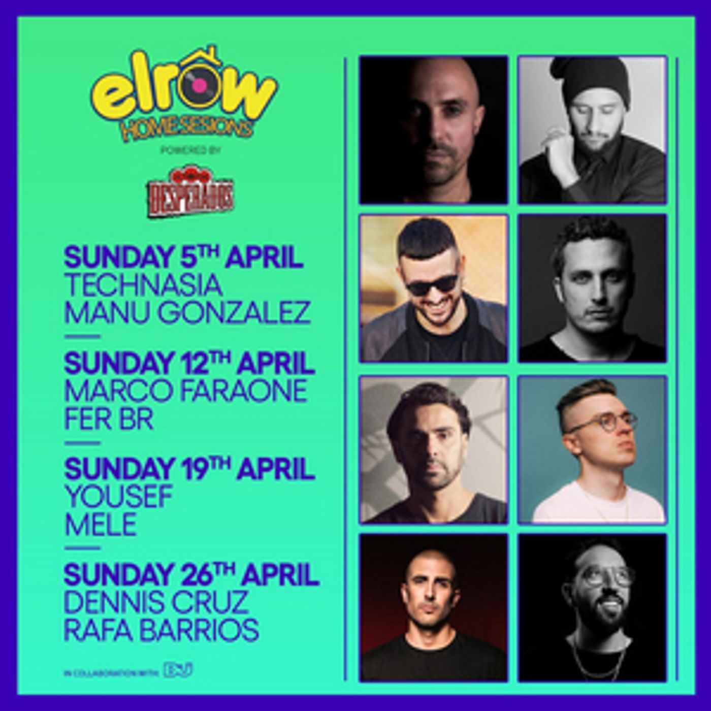 elrow Unveil Full Home Sessions Programme, Featuring Mele, Yousef, Dennis Cruz & More elrow Unveil Full Home Sessions Programme, Featuring Mele, Yousef, Dennis Cruz & More Image