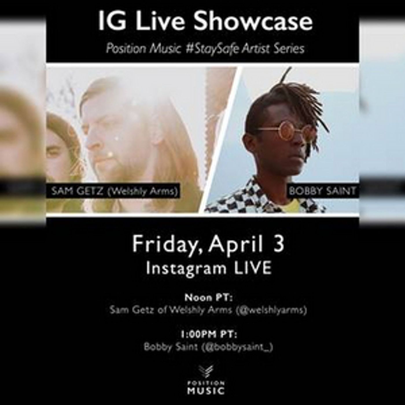 Position Music To Host #StaySafe Livestream on April 3 Position Music To Host #StaySafe Livestream on April 3 Image