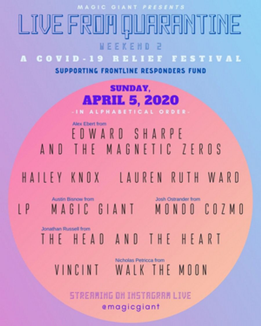 Magic Giant Announces 'Live From Quarantine Weekend 2' Image