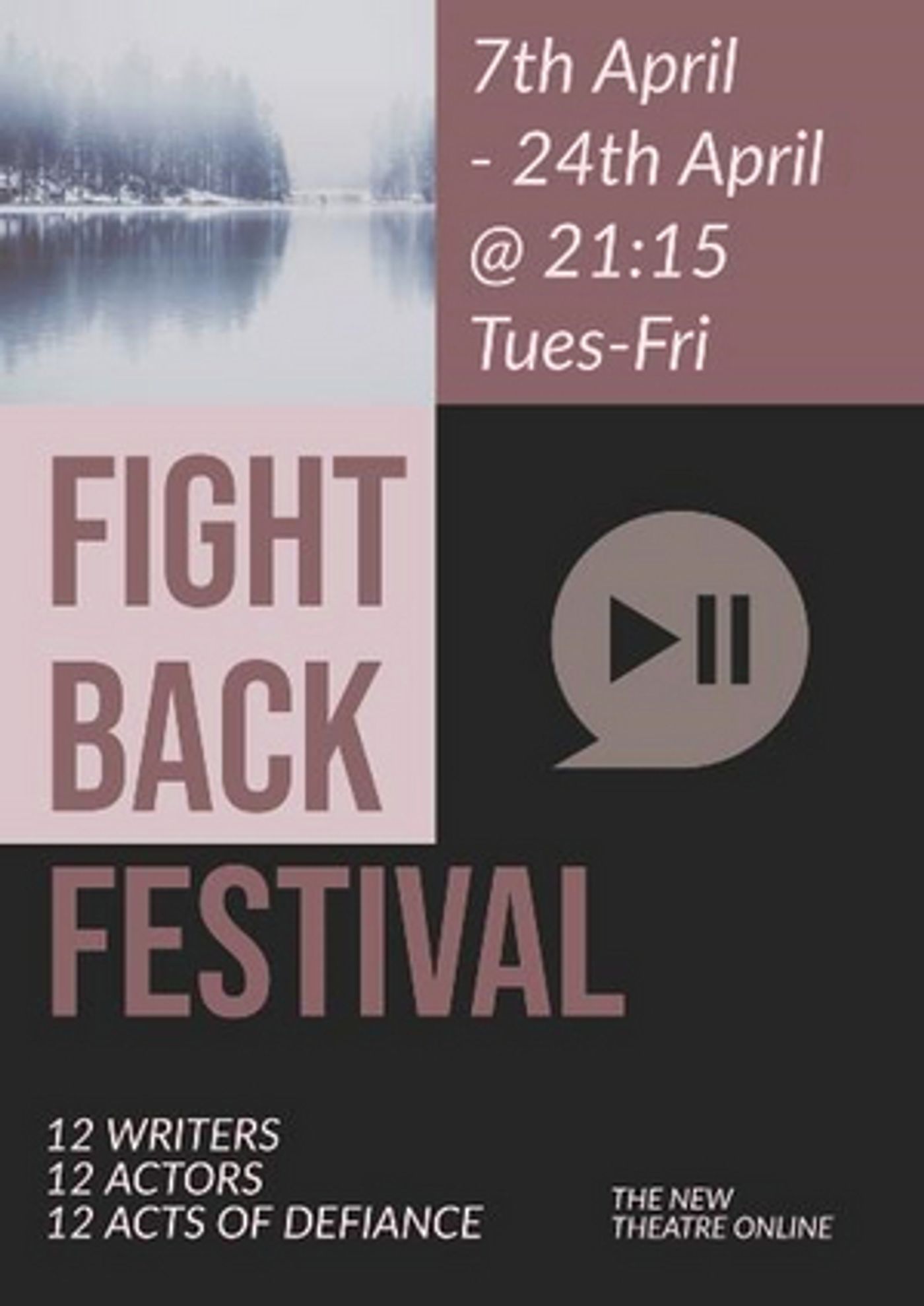 TakeYourSeats.ie and The New Theatre Launch FIGHT BACK FESTIVAL  Image