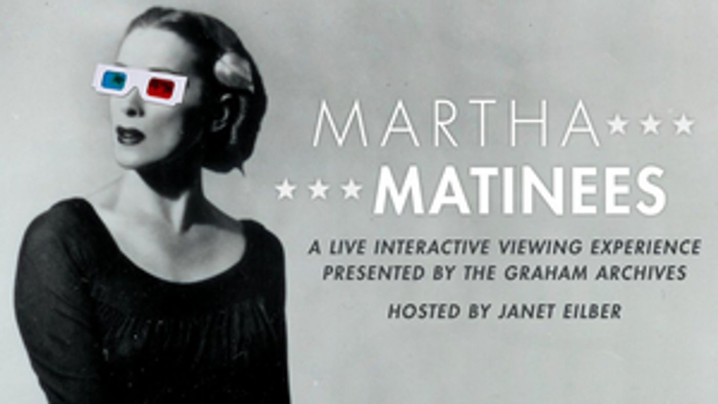 Martha Graham Dance Company to Screen Footage Every Wednesday and Saturday  Image