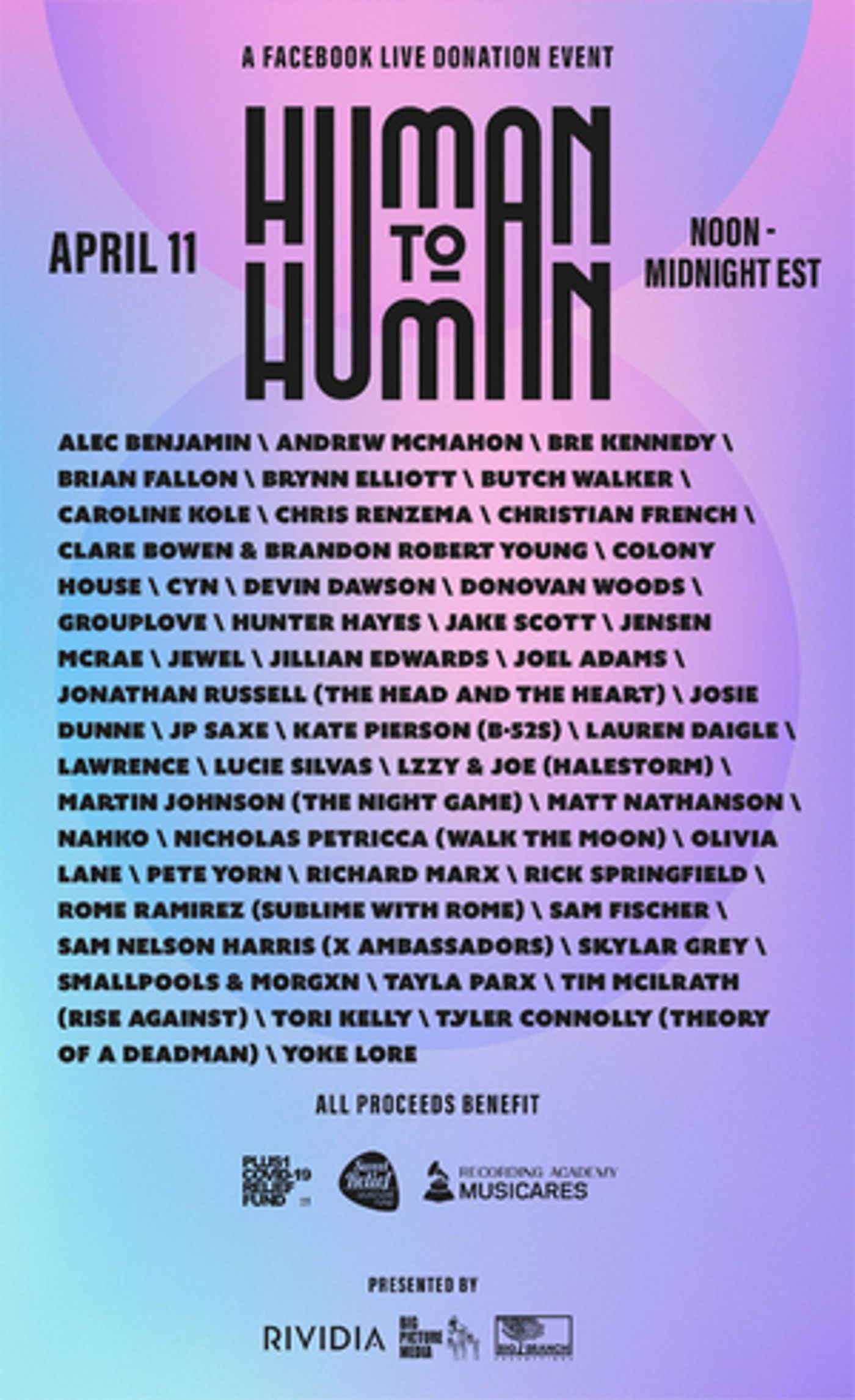 Human To Human Festival Announces Final Line Up, Featuring Grouplove, Hunter Hayes, & More! Human To Human Festival Announces Final Line Up, Featuring Grouplove, Hunter Hayes, & More! Image