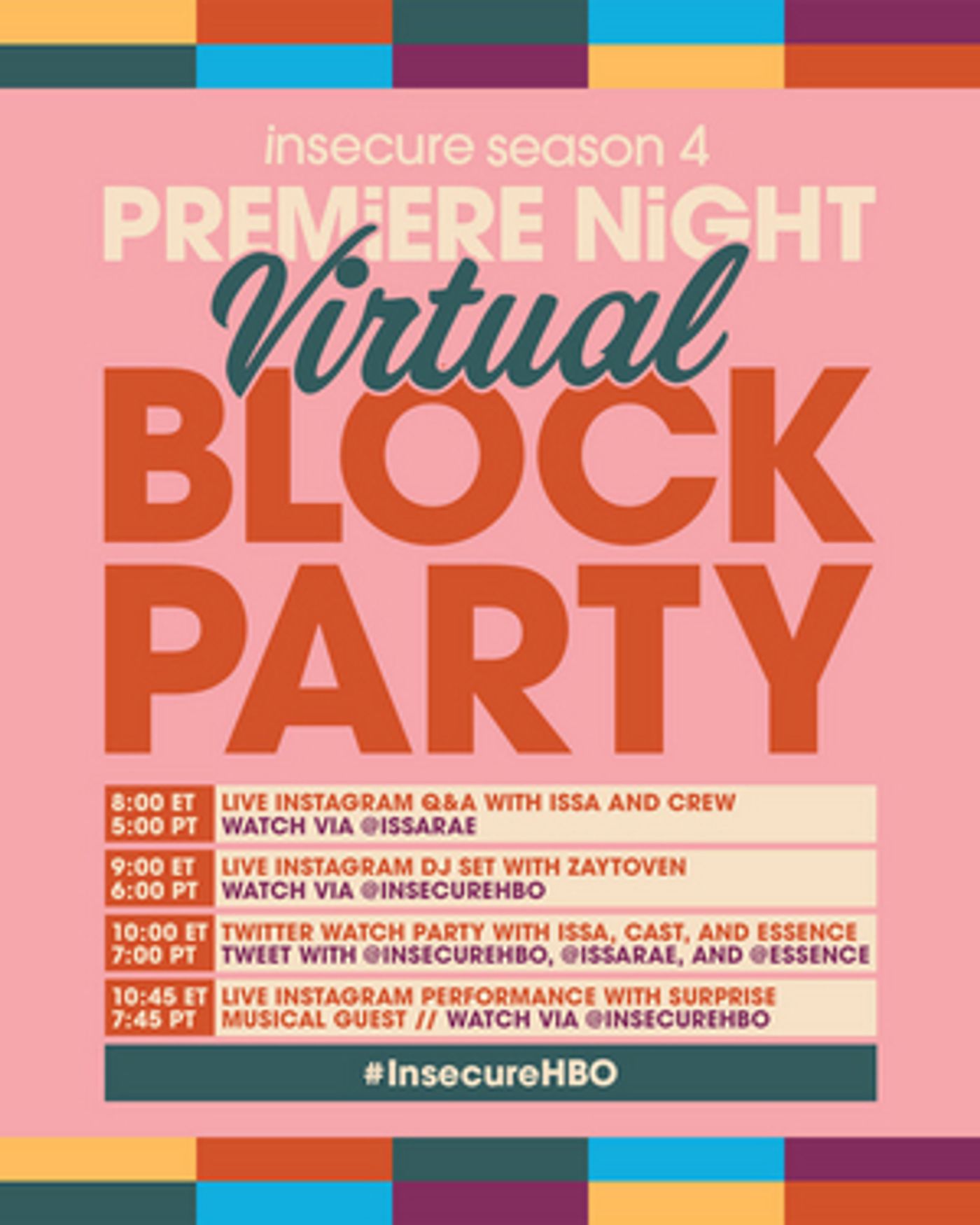 HBO Celebrates INSECURE Premiere With Virtual Block Party  Image
