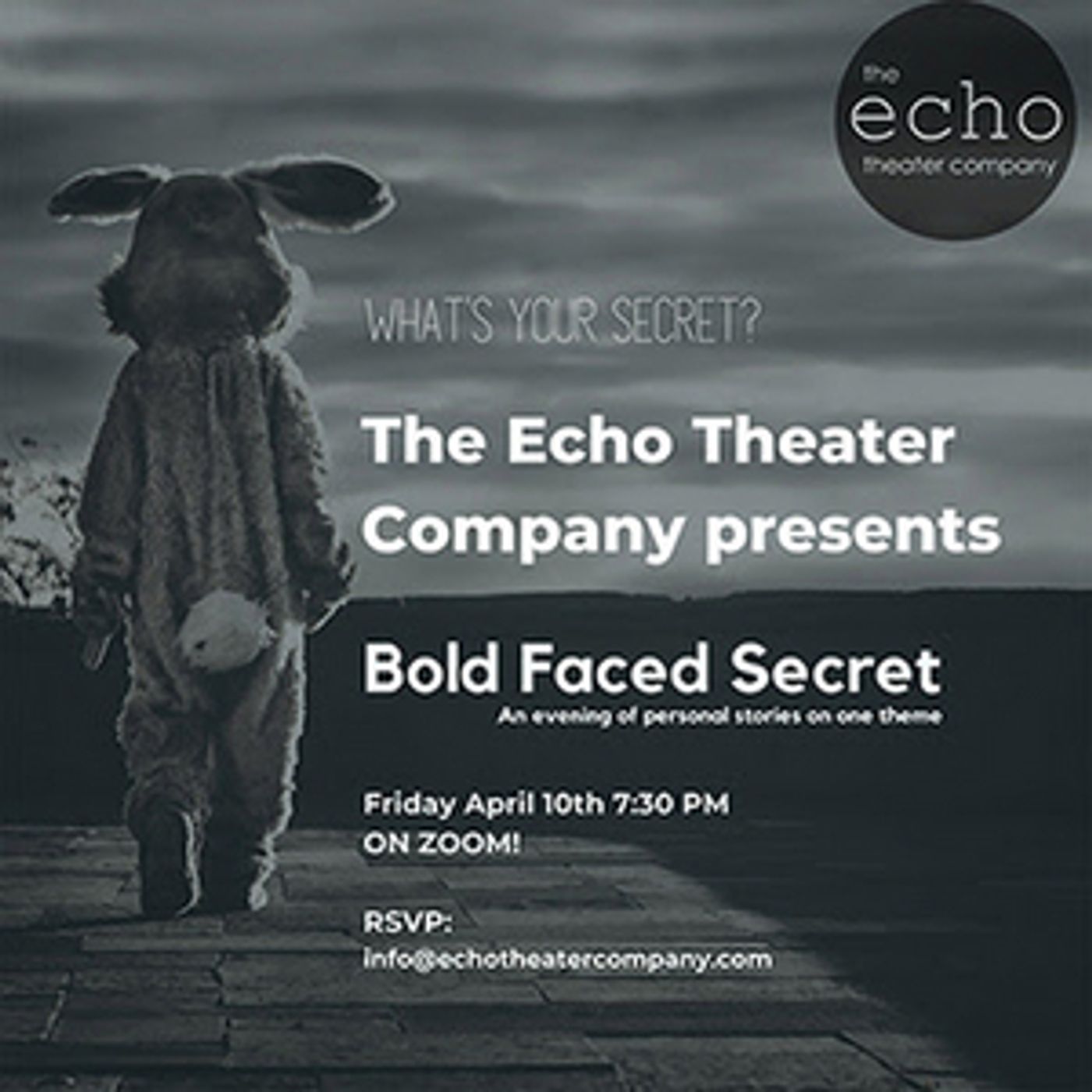 Echo Theater Company's BOLD FACED SECRET Moves Online Beginning Tonight Echo Theater Company's BOLD FACED SECRET Moves Online Beginning Tonight Image