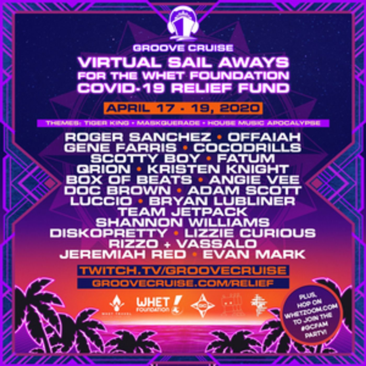 Groove Cruise Unveils 3-Day Virtual Livestream with Roger Sanchez, Gene Farris, & More!  Image