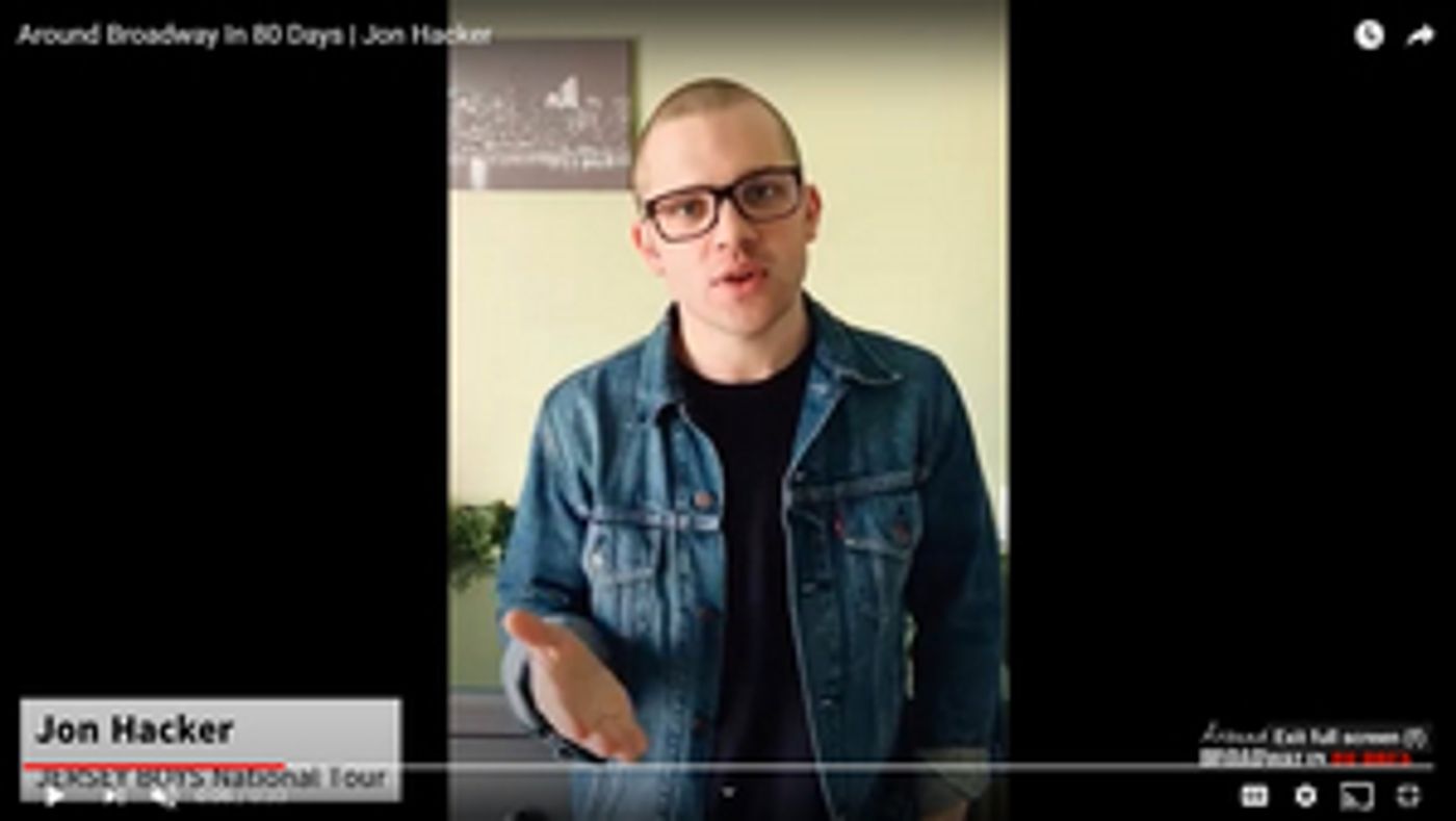 VIDEO-Broadway-In-Chicago-Goes-AROUND-BROADWAY-IN-80-DAYS-20010101 VIDEO: John Hacker of JERSEY BOYS on Tour Goes AROUND BROADWAY IN 80 DAYS Image