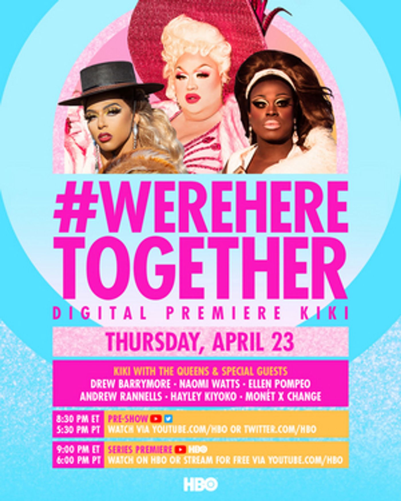 HBO Announces WE'RE HERE Digital Viewing Party and Free Premiere on YouTube HBO Announces WE'RE HERE Digital Viewing Party and Free Premiere on YouTube Image