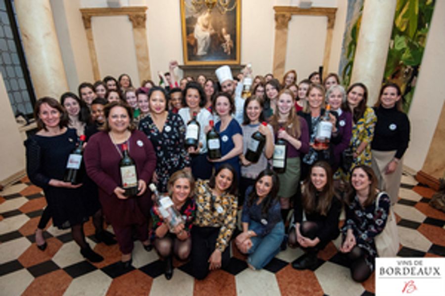STRONG WOMEN MAKE BIG BORDEAUX BOTTLES in NYC Image