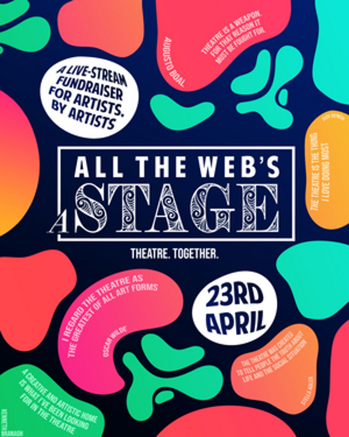 Theatre together's ALL THE WEB'S A STAGE to Feature Stephen Fry, Kerry Ellis, Joanne Clifton and More  Image