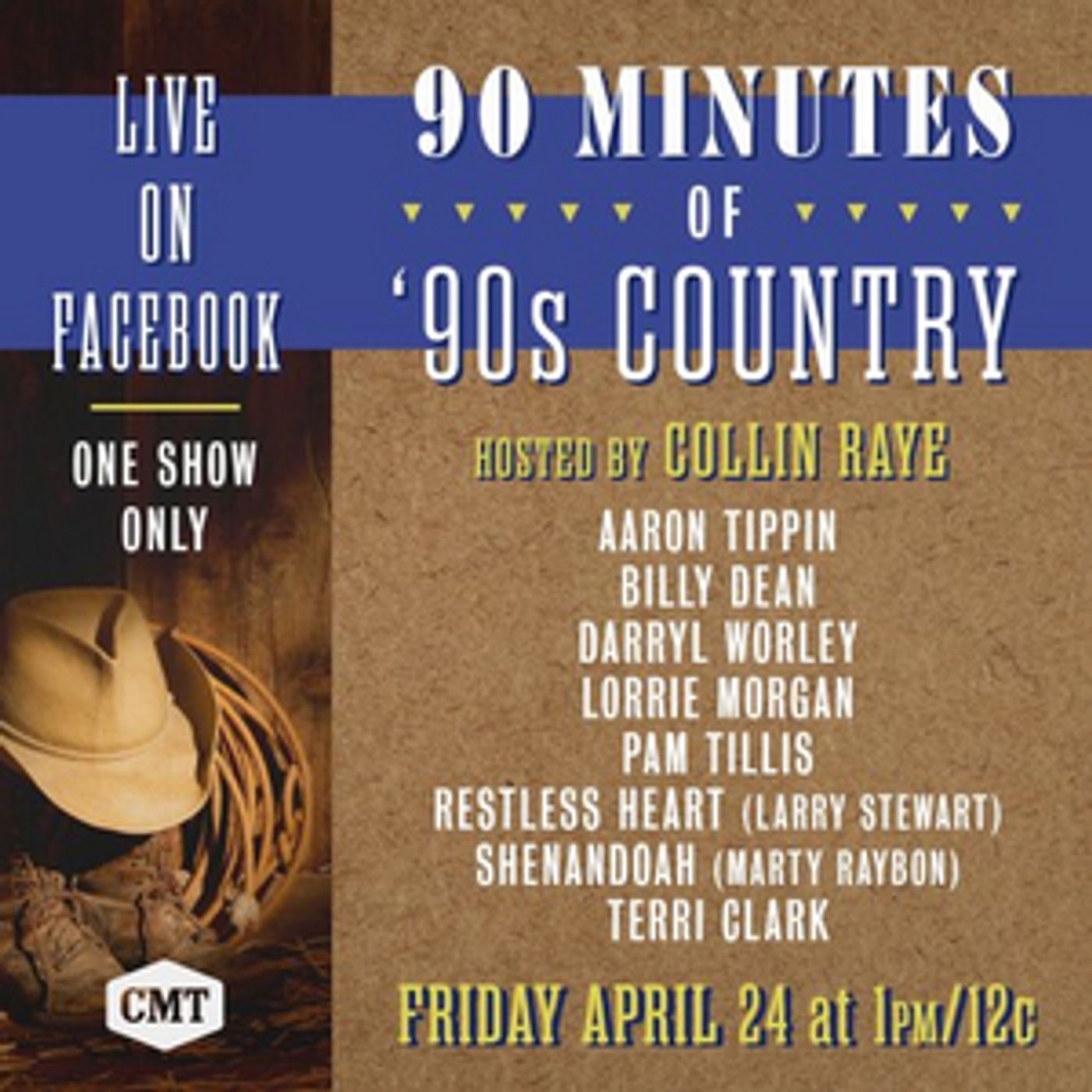 CMT Presents '90 Minutes of '90s Country' Hosted by Collin Raye  Image