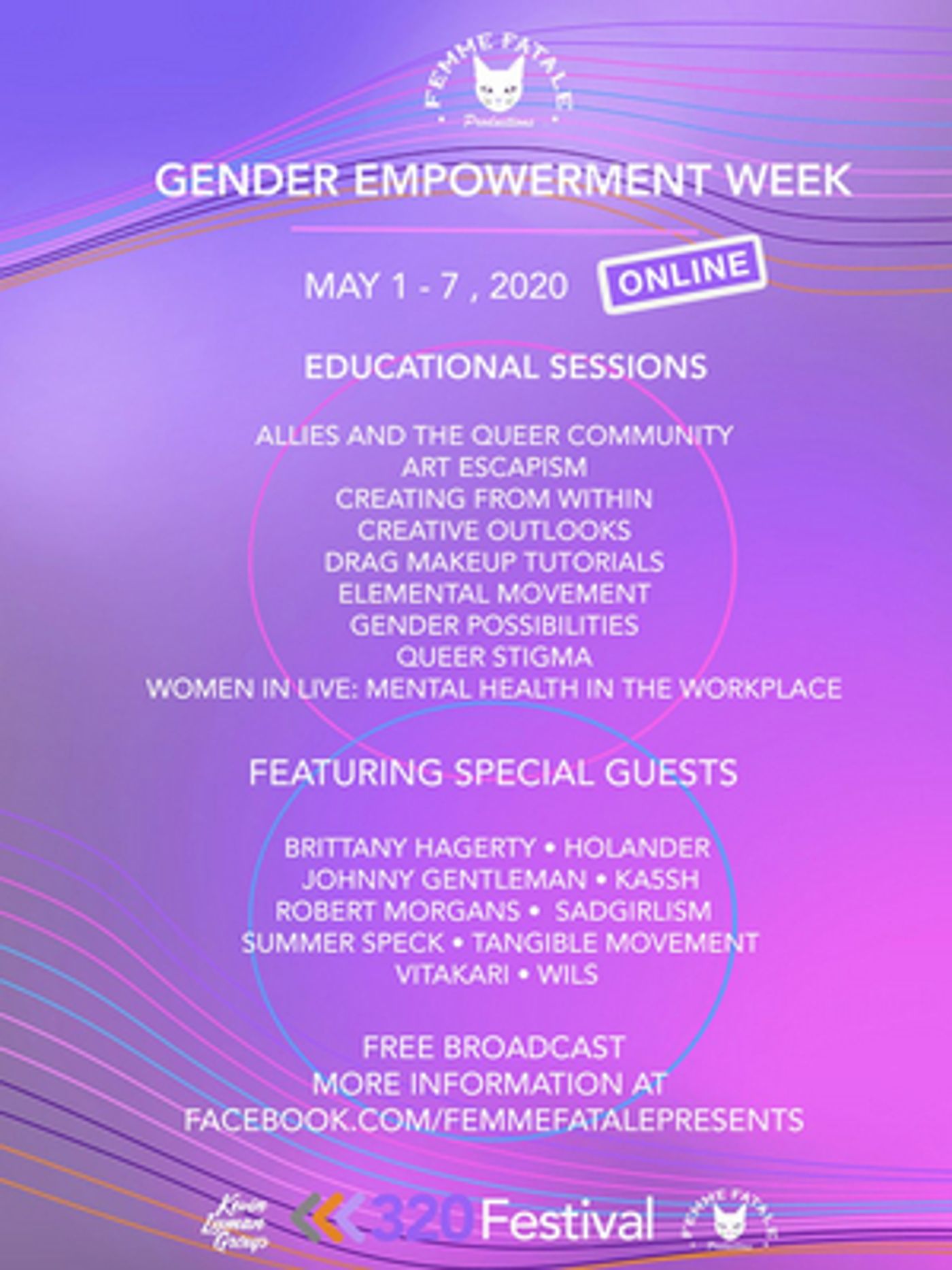 320 Festival Online Announces Partnership With Femme Fatale Productions For Gender Empowerment Week  Image