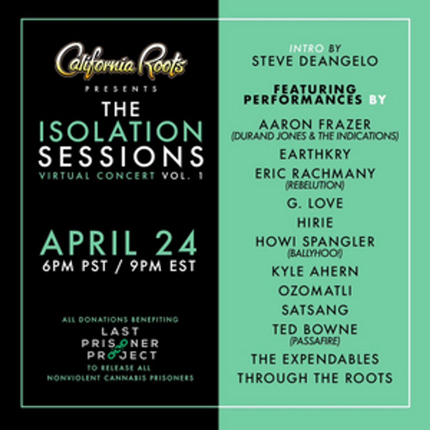 Cali Roots Partners With Last Prisoner Project To Announce 'The Isolation Sessions'  Image