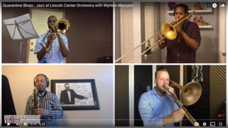 VIDEO: Jazz At Lincoln Center Orchestra With Wynton Marsalis Releases 'Quarantine Blues' Image