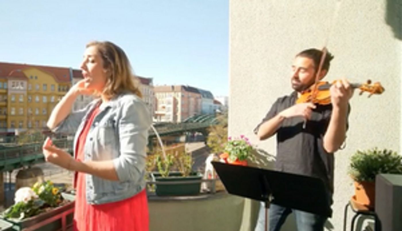VIDEO: Inbal Megiddo and Paul Altomari Perform on Wellington Balcony During Lockdown  Image