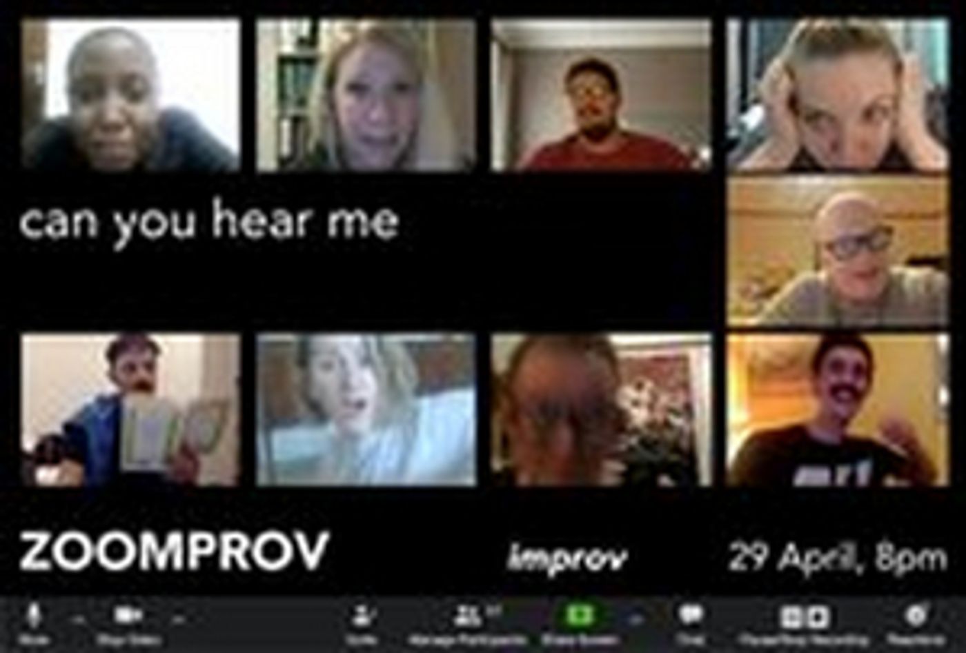 POPArt Theatre Presents Zoom-Prov: Live Improv In A Time Of Covid POPArt Theatre Presents Zoom-Prov: Live Improv In A Time Of Covid Image