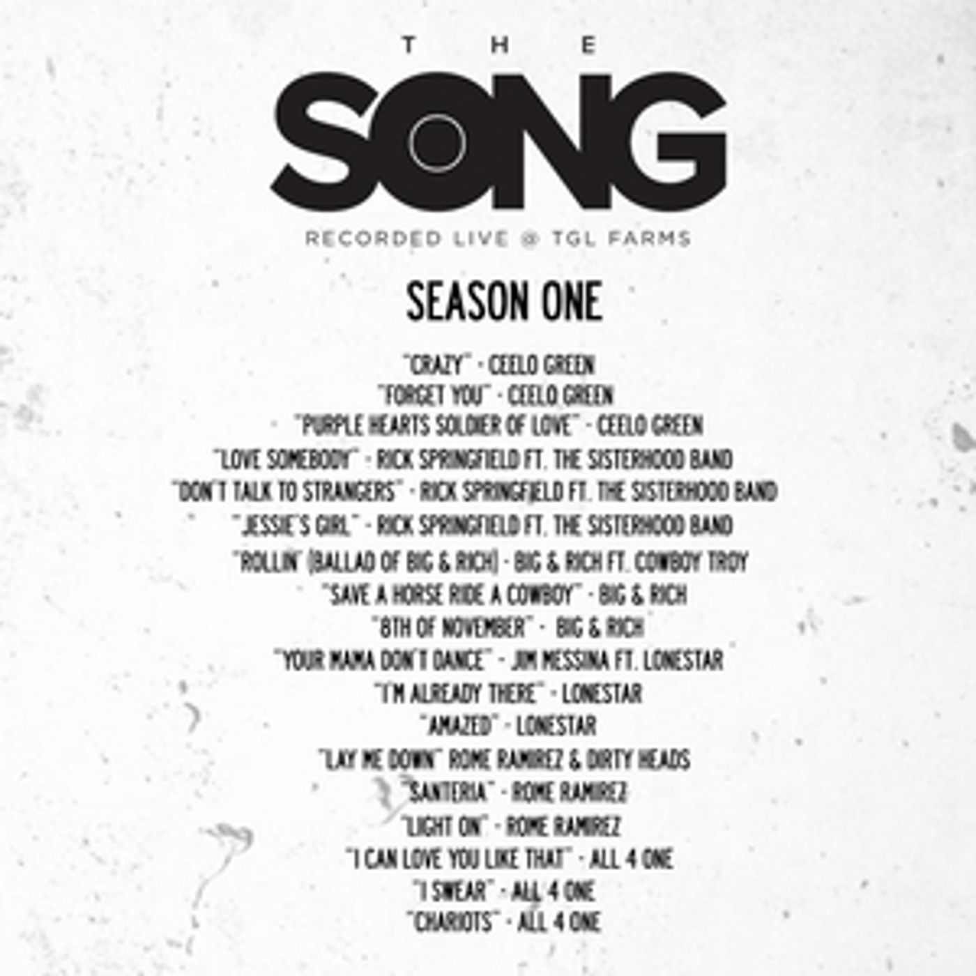 'The Song – Recorded Live @ TGL Farms' To Release 18-Song Best of Season One Audio Album 'The Song – Recorded Live @ TGL Farms' To Release 18-Song Best of Season One Audio Album Image