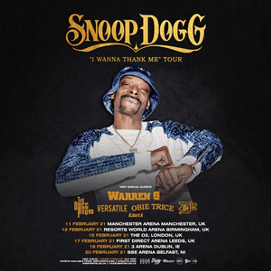 Snoop Dogg Announces Rescheduled UK & Ireland Tour Dates Image