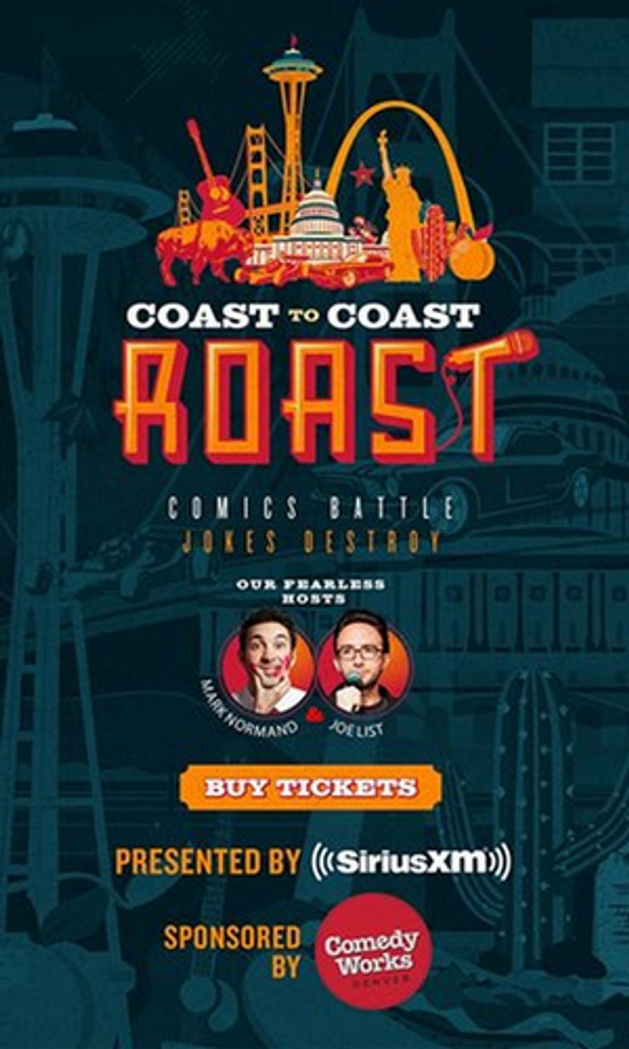 Mark Normand and Joe List to Host Coast to Coast Roast  Image