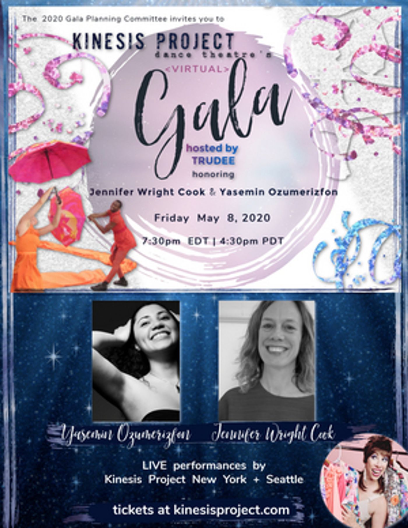 Kinesis Project Presents Virtual Annual Spring Gala Honoring Jennifer Wright Cook and Yasemin Ozumerizfon Kinesis Project Presents Virtual Annual Spring Gala Honoring Jennifer Wright Cook and Yasemin Ozumerizfon Image