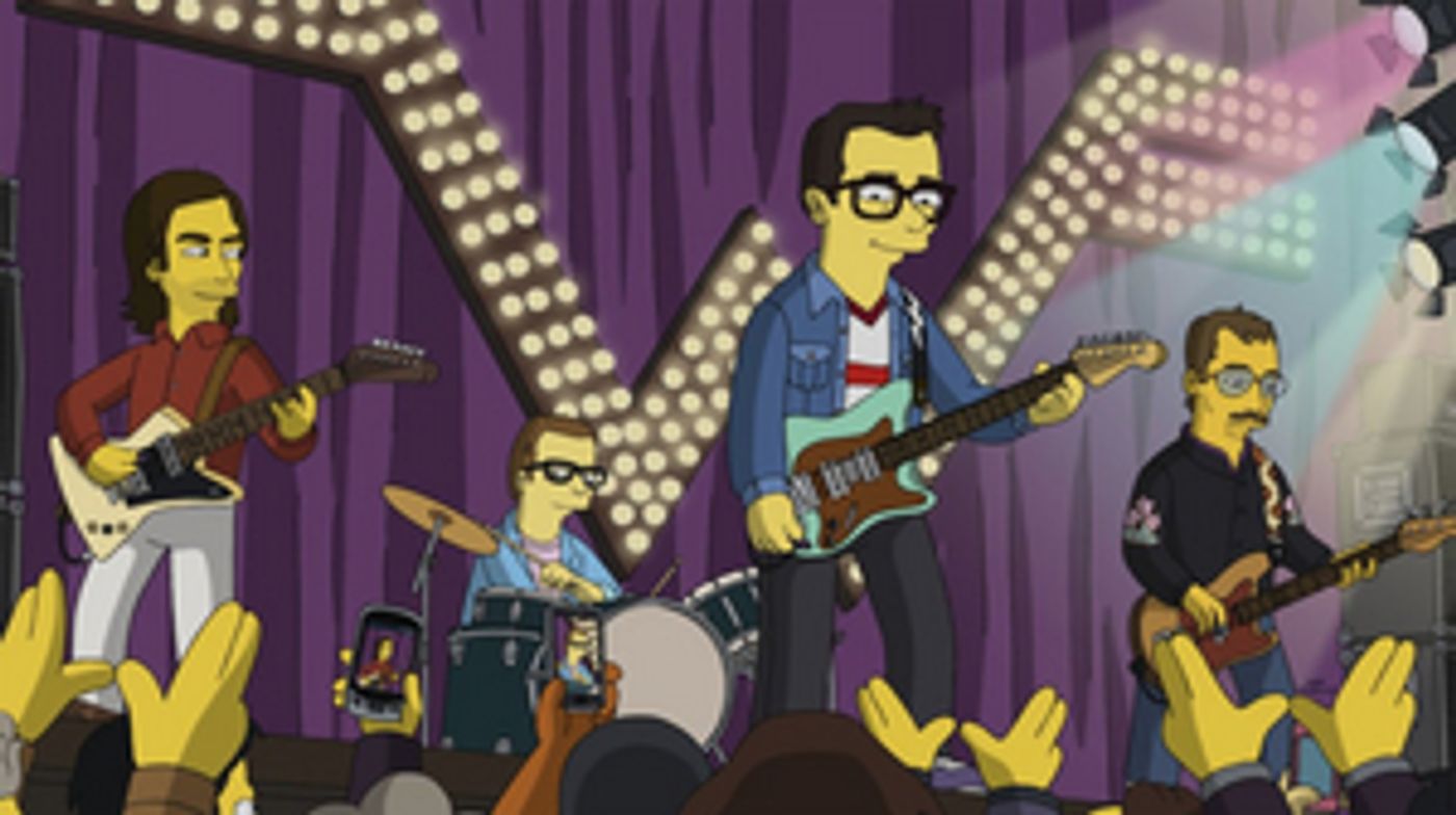 WEEZER to Appear on The Simpsons This Sunday WEEZER to Appear on The Simpsons This Sunday Image