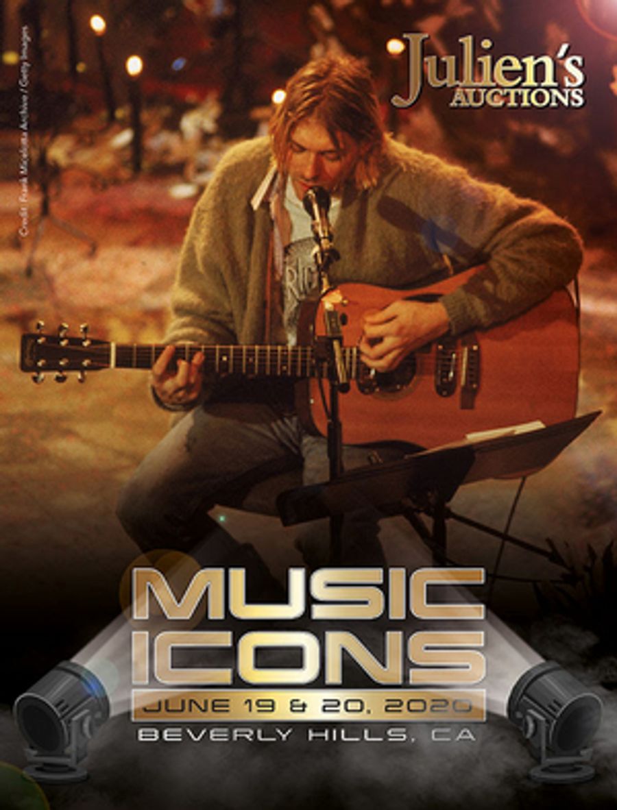 Kurt Cobain's 'MTV Unplugged' Guitar to Headline Julien's Auctions Music Icons Image