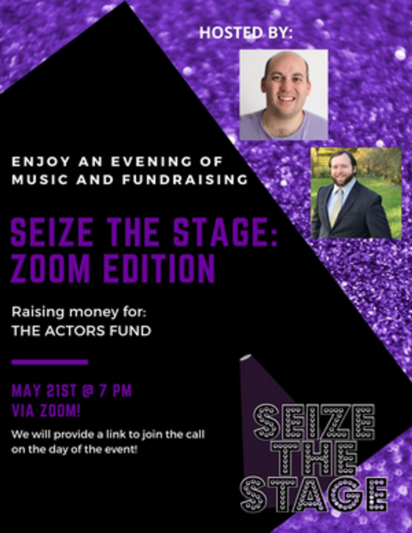 Seize the Stage: A Musical Revue Goes Online to Benefit The Actors Fund Seize the Stage: A Musical Revue Goes Online to Benefit The Actors Fund Image