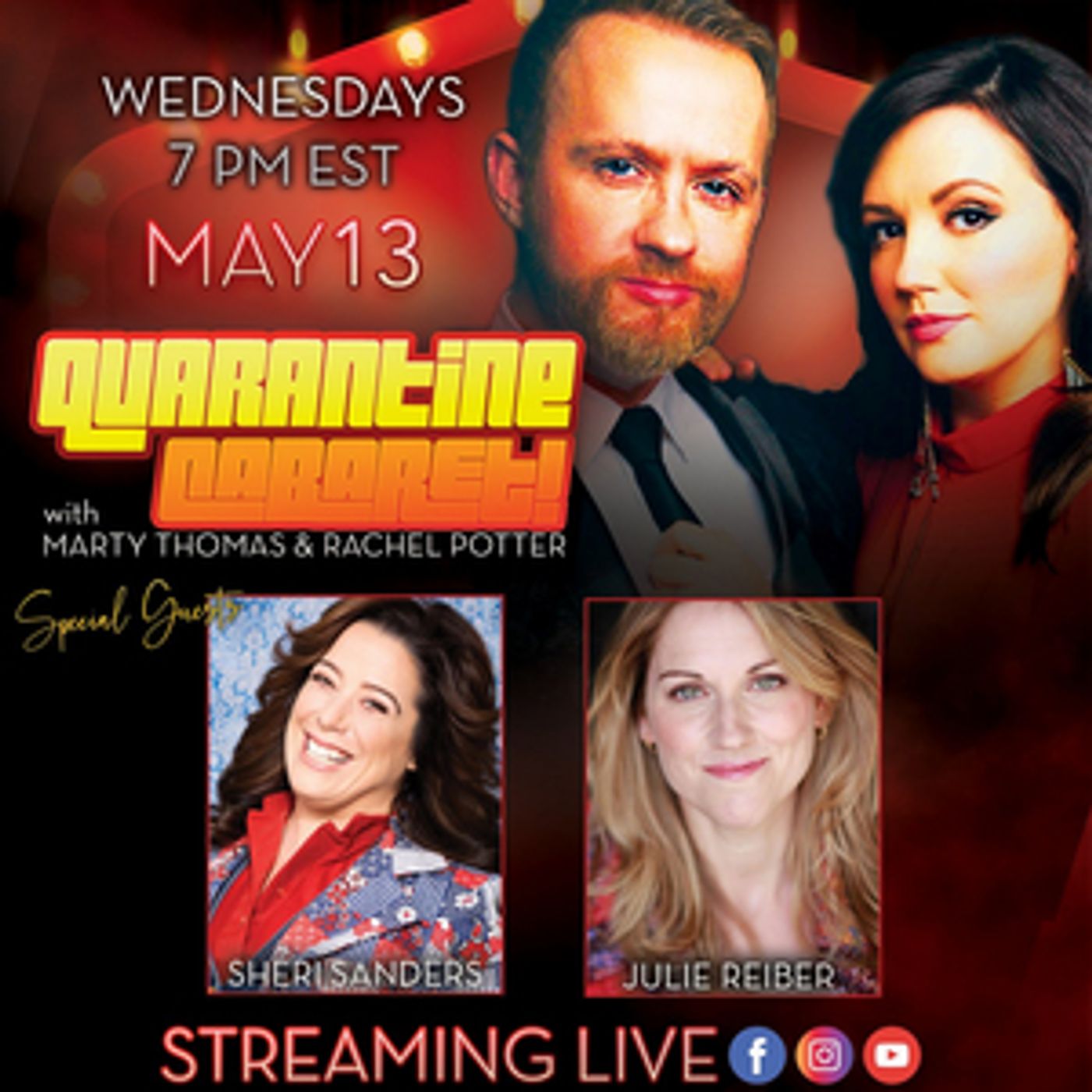 Julie Reiber and Sheri Sanders to Appear on Rachel Potter and Marty Thomas' QUARANTINE CABARET  Image