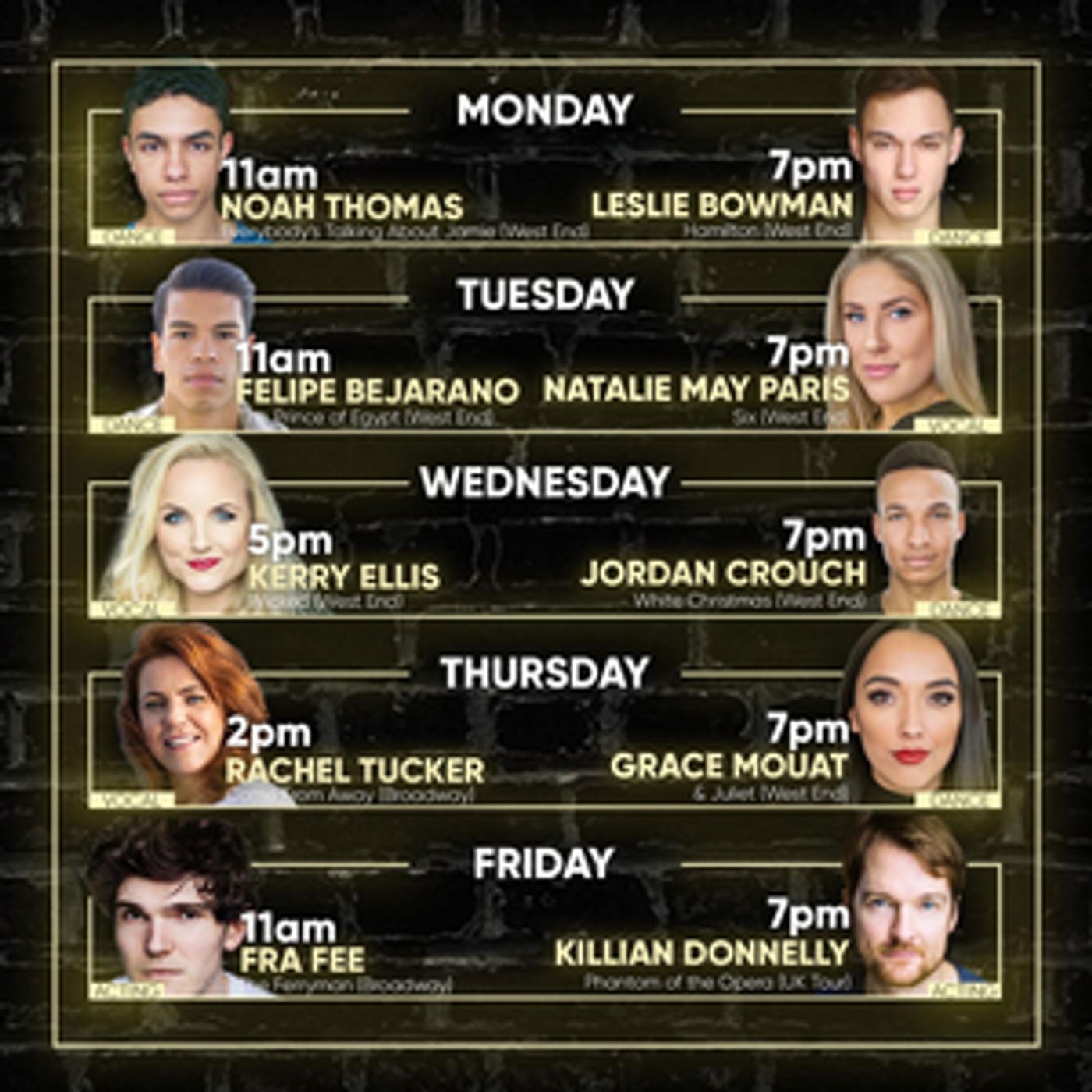 Rachel Tucker, Killian Donnelly and Kerry Ellis Lead Irish Youth Musical Theatre's Online Festival  Image