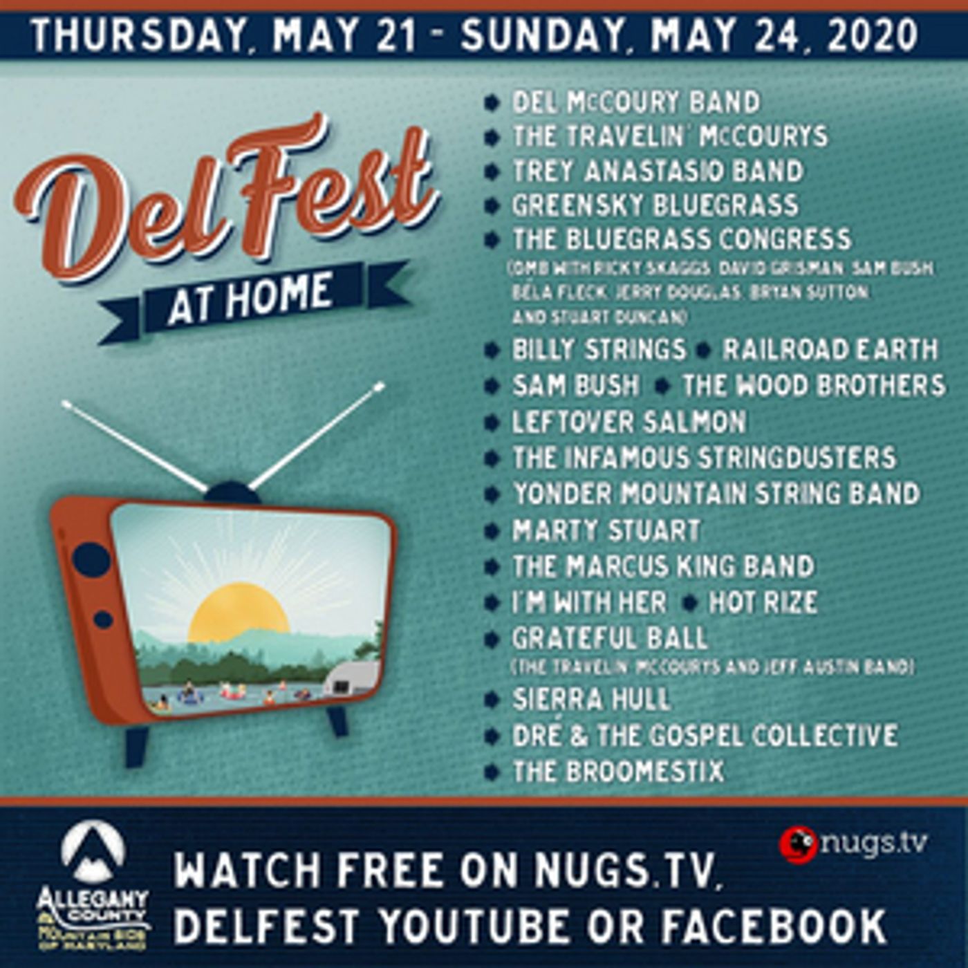 DelFest Has Announced the Free Virtual Festival 'DelFest At Home!'  Image
