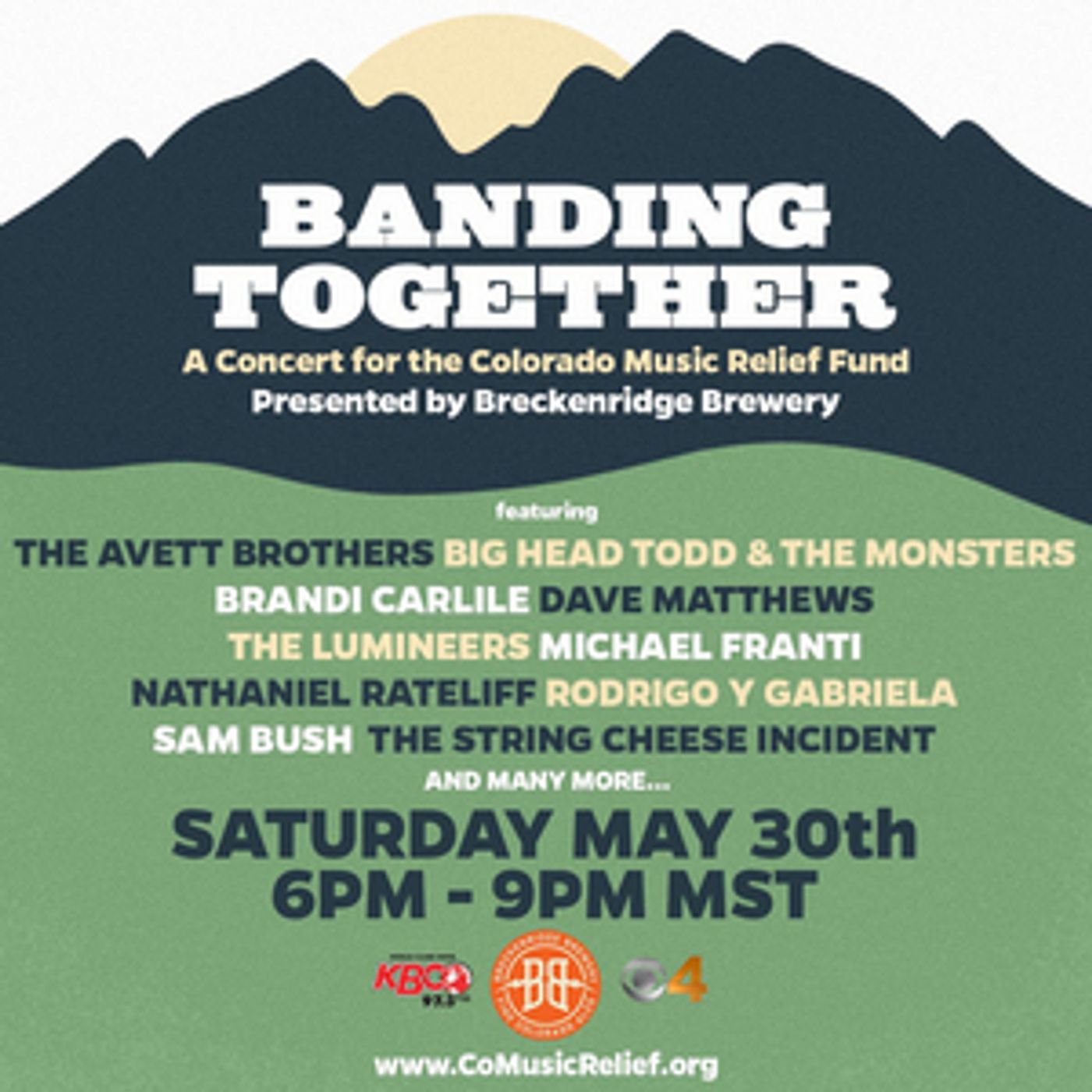 Colorado Music Relief Fund Launches with May 30th Concert  Image