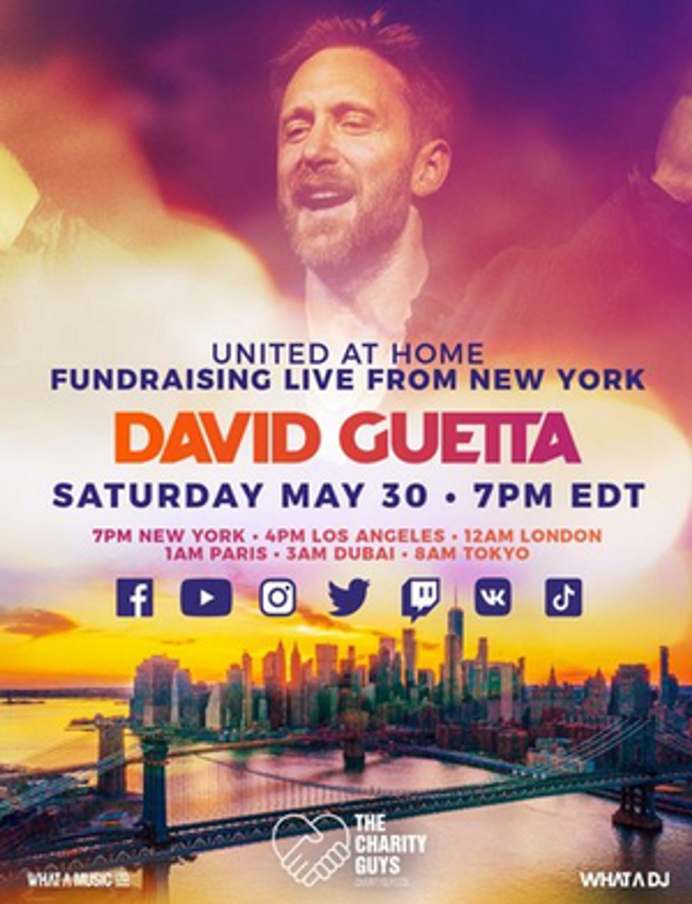 David Guetta To Host Second 'United At Home' Charity Livestream Event David Guetta To Host Second 'United At Home' Charity Livestream Event Image