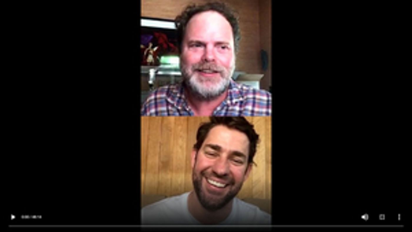 VIDEO: John Krasinski And Rainn Wilson Talk Bringing Good News To The Internet VIDEO: John Krasinski And Rainn Wilson Talk Bringing Good News To The Internet Image
