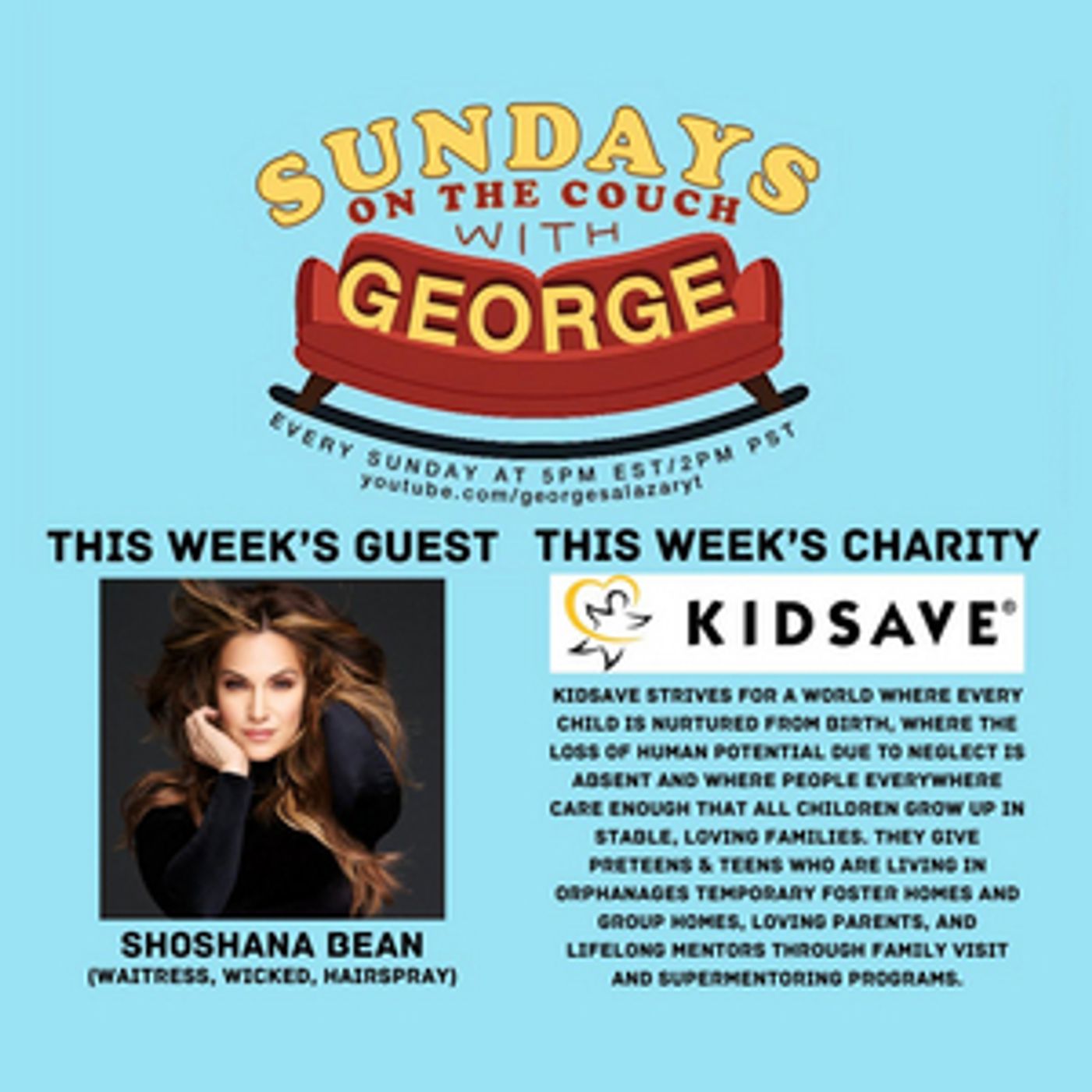 Shoshana Bean to Appear as the Next Guest on SUNDAYS ON THE COUCH WITH GEORGE  Image