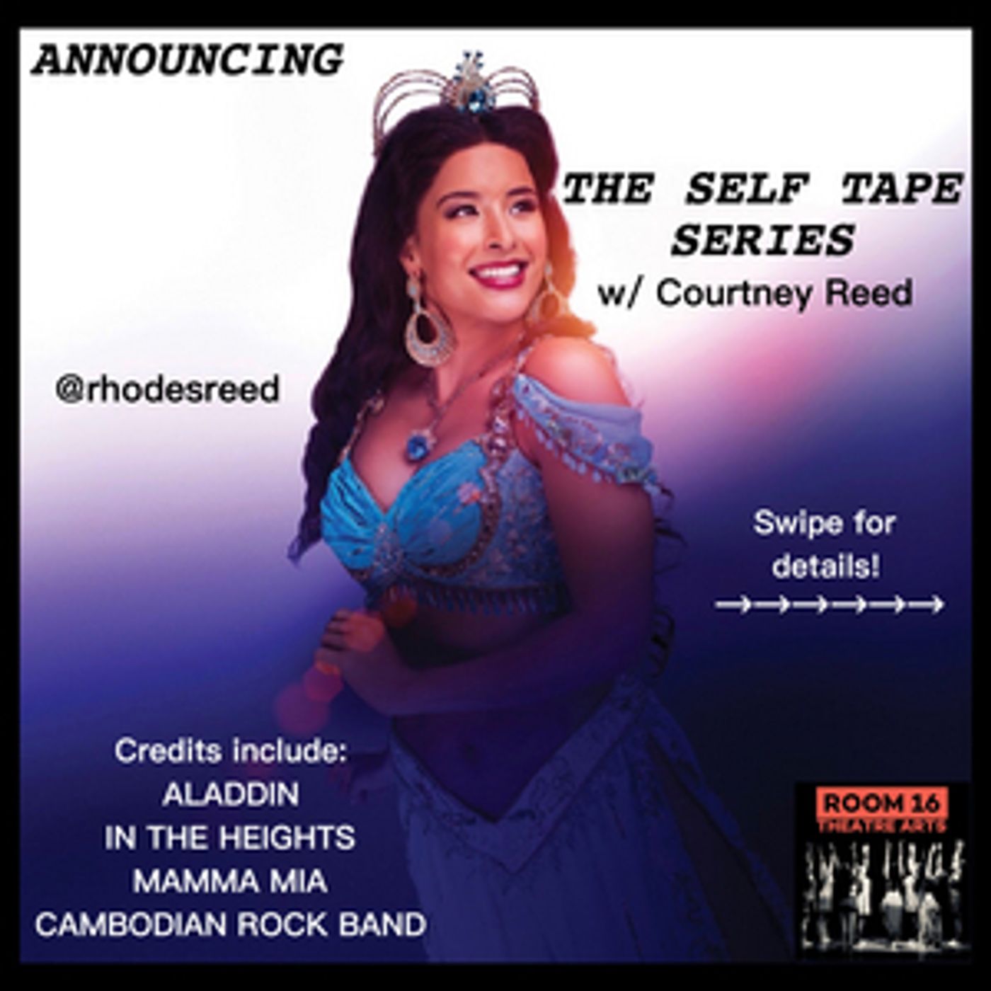 Courtney Reed Will Offer Self Tape Classes Through Room 16 Courtney Reed Will Offer Self Tape Classes Through Room 16 Image