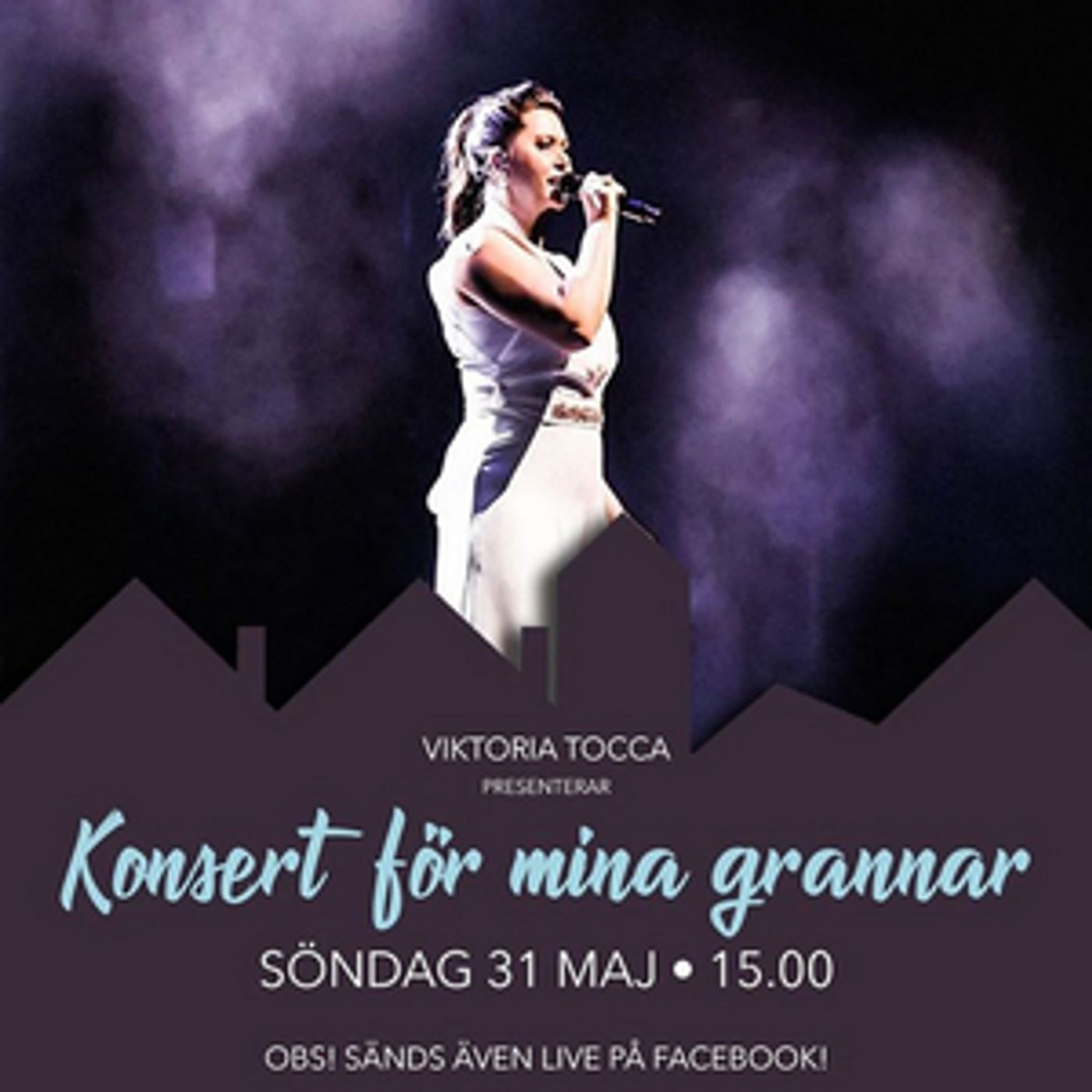 LIVE STREAM CONCERT WITH VIKTORIA TOCCA MAY 31TH AT 15:00 CET at Facebook  Image