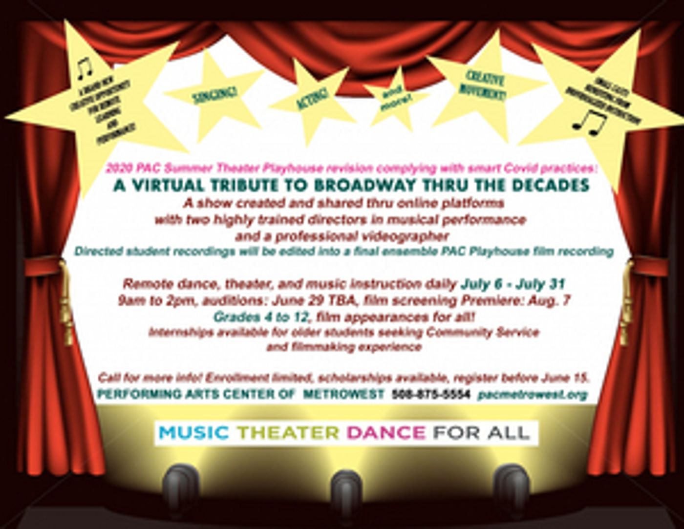 Performing Arts Center of MetroWest Announces Summer Theater Program Performing Arts Center of MetroWest Announces Summer Theater Program Image