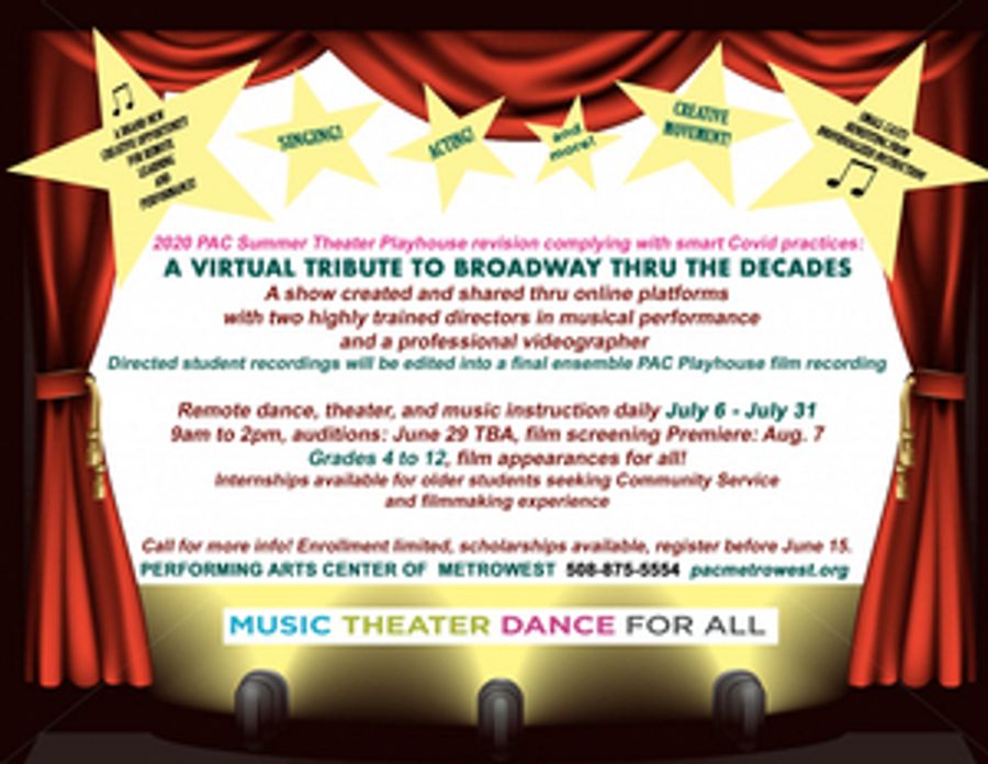 Performing Arts Center of MetroWest Announces Summer Theater Program  Image