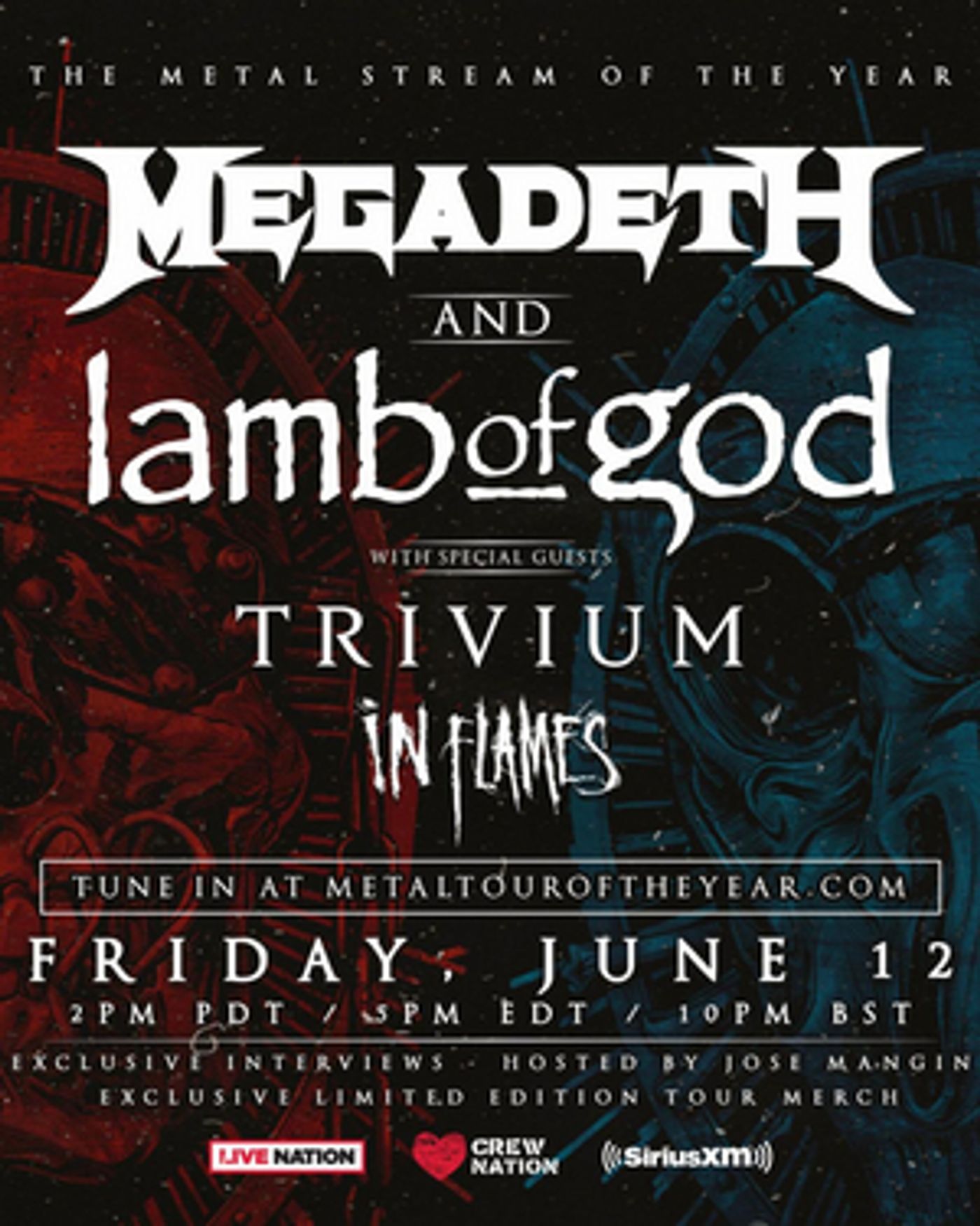 The Metal Tour Of The Year Announces Special Streaming Event The Metal Tour Of The Year Announces Special Streaming Event Image