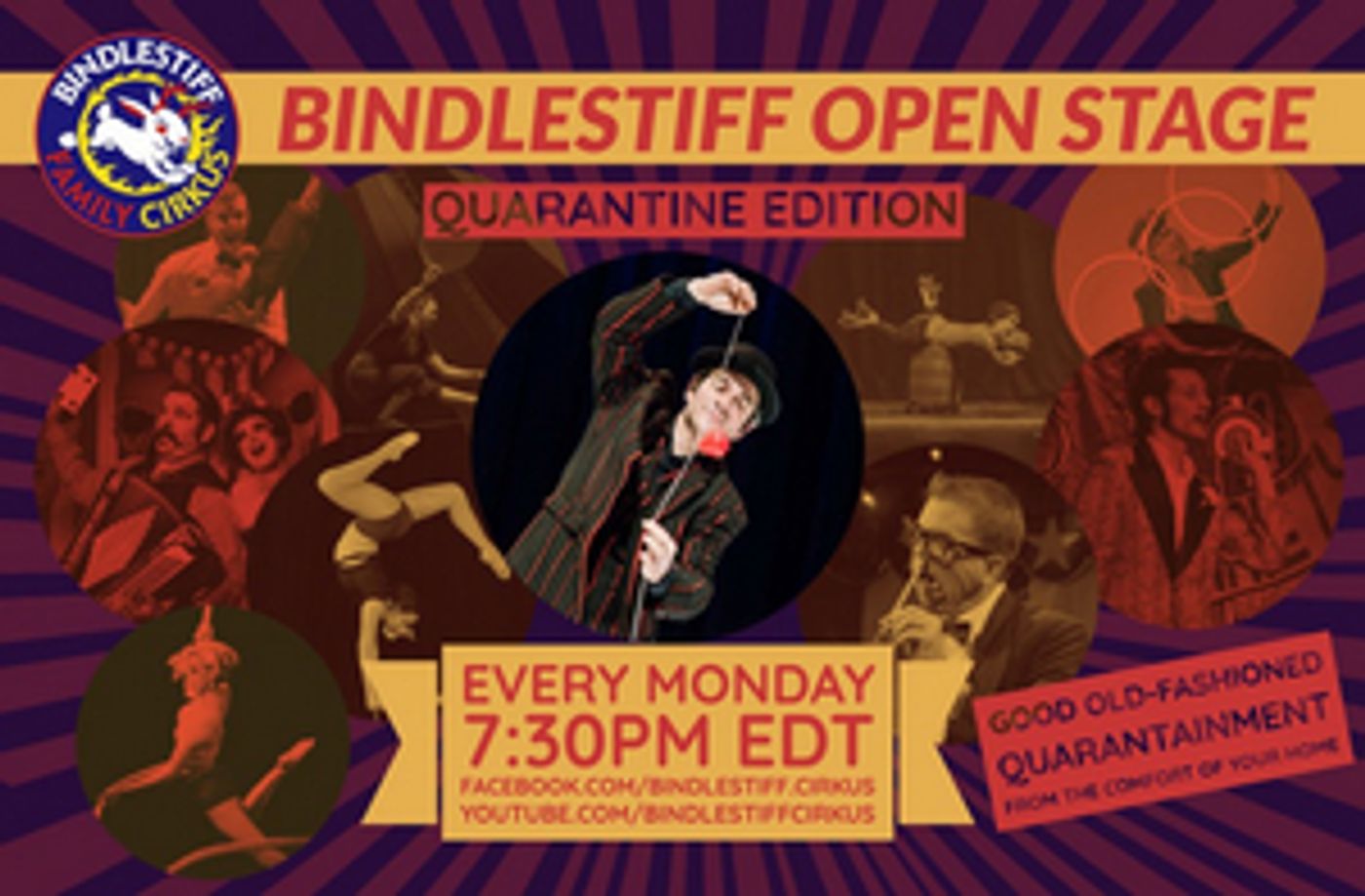 Bindlestiff Open Stage Variety Show: Quarantine Edition Returns June 29 Bindlestiff Open Stage Variety Show: Quarantine Edition Returns June 29 Image