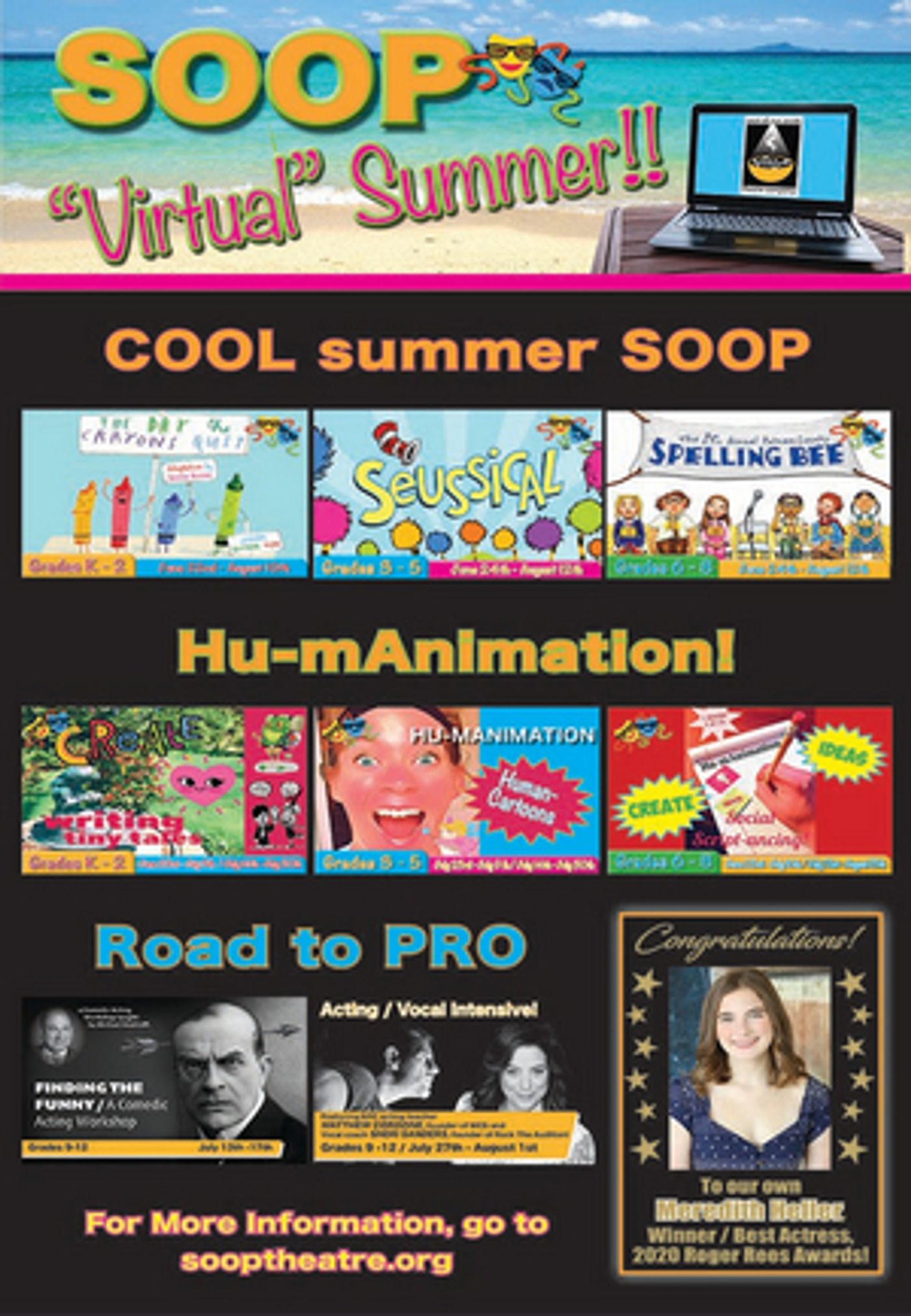 SOOP Theatre Company Introduces All Virtual Summer Programs  Image