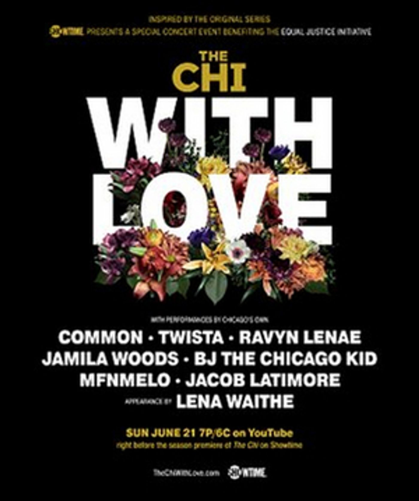 Showtime To Present Virtual Concert THE CHI WITH LOVE Raising Funds For The Equal Justice Initiative  Image