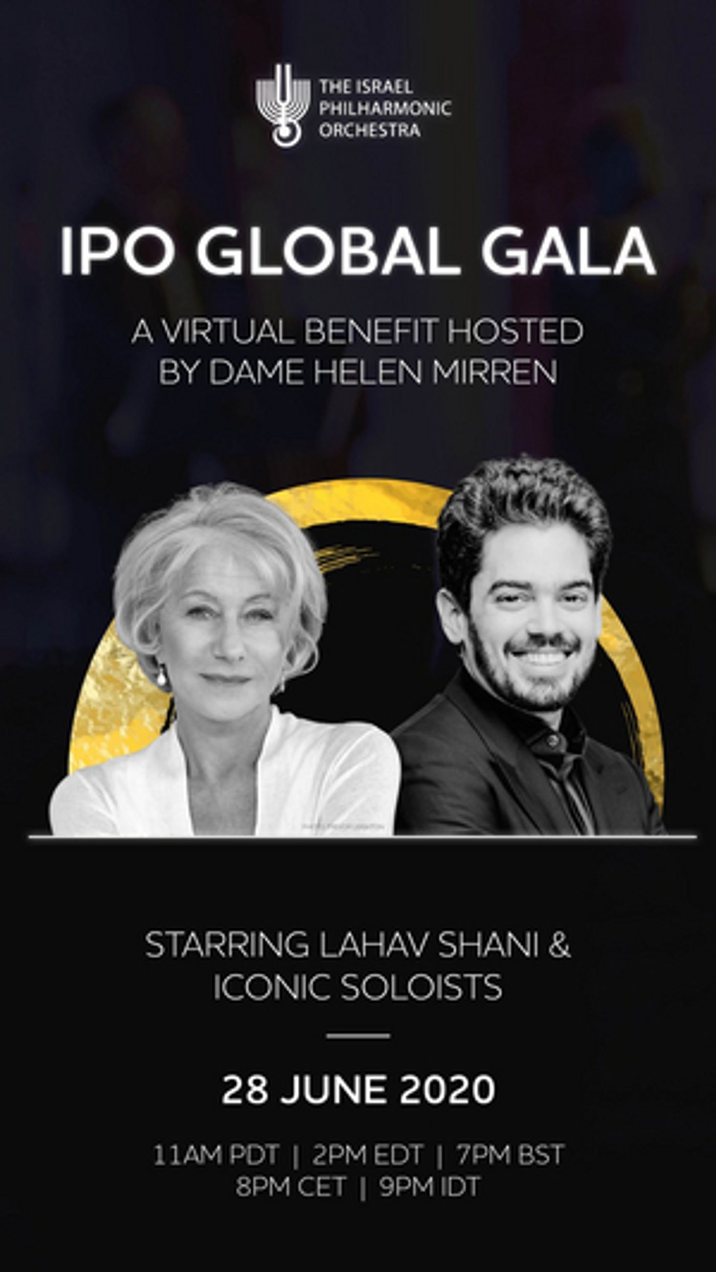 Helen Mirren Will Host Israel Philharmonic Orchestra's Virtual Global Gala Helen Mirren Will Host Israel Philharmonic Orchestra's Virtual Global Gala Image