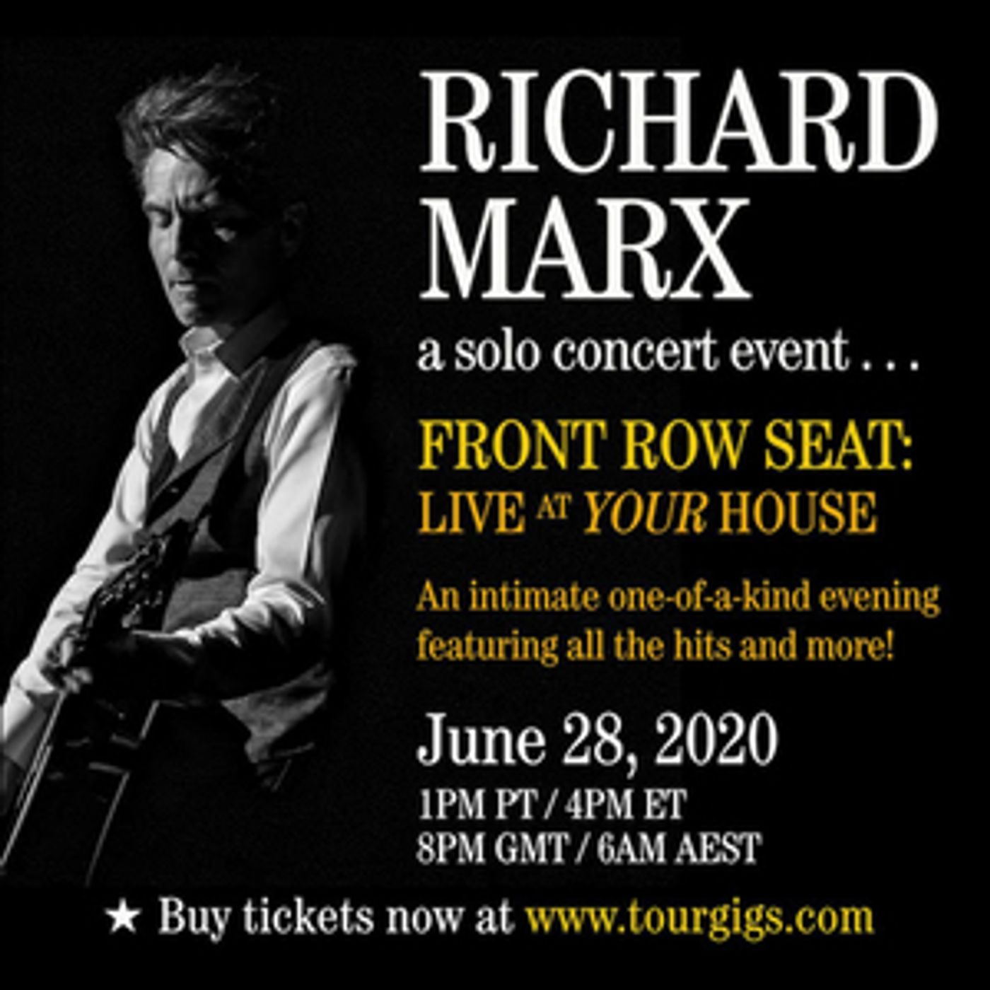 Richard Marx to Perform Virtual Solo Concert  Image