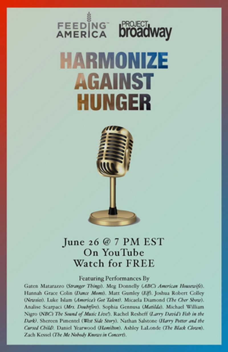 Next-Gen Artists Team Up for Virtual Benefit Concert HARMONIZE AGAINST HUNGER Image