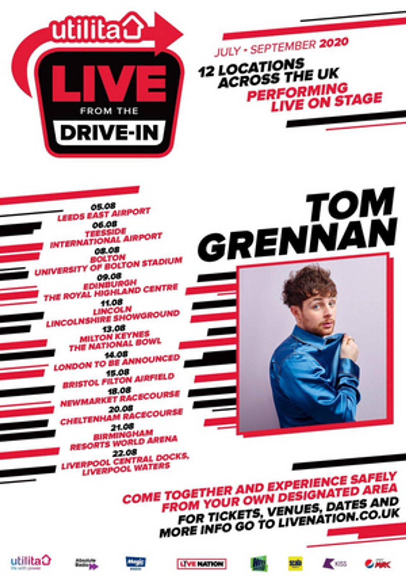 Tom Grennan Announces 'Live From The Drive-In' UK Tour  Image