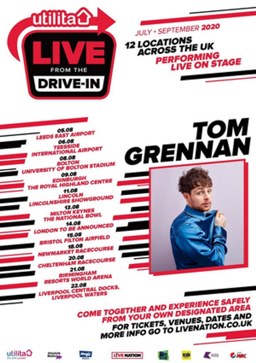 Tom Grennan Announces 'Live From The Drive-In' UK Tour Image
