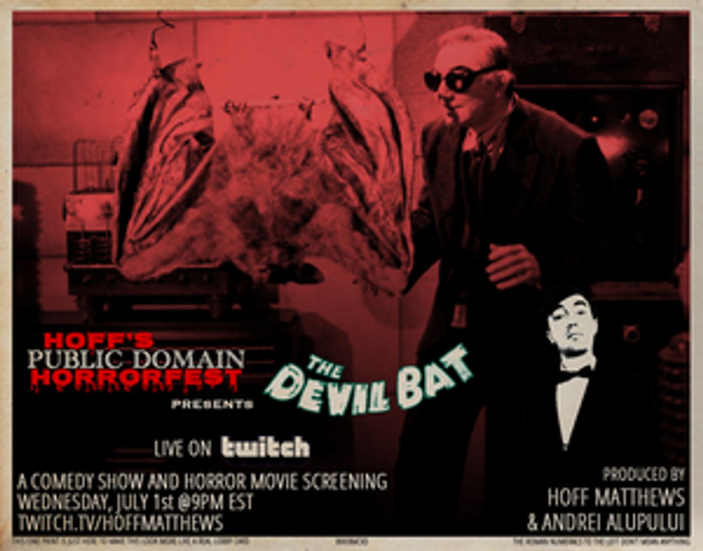 HOFF'S HORRORFEST Will Return With THE DEVIL BAT HOFF'S HORRORFEST Will Return With THE DEVIL BAT Image