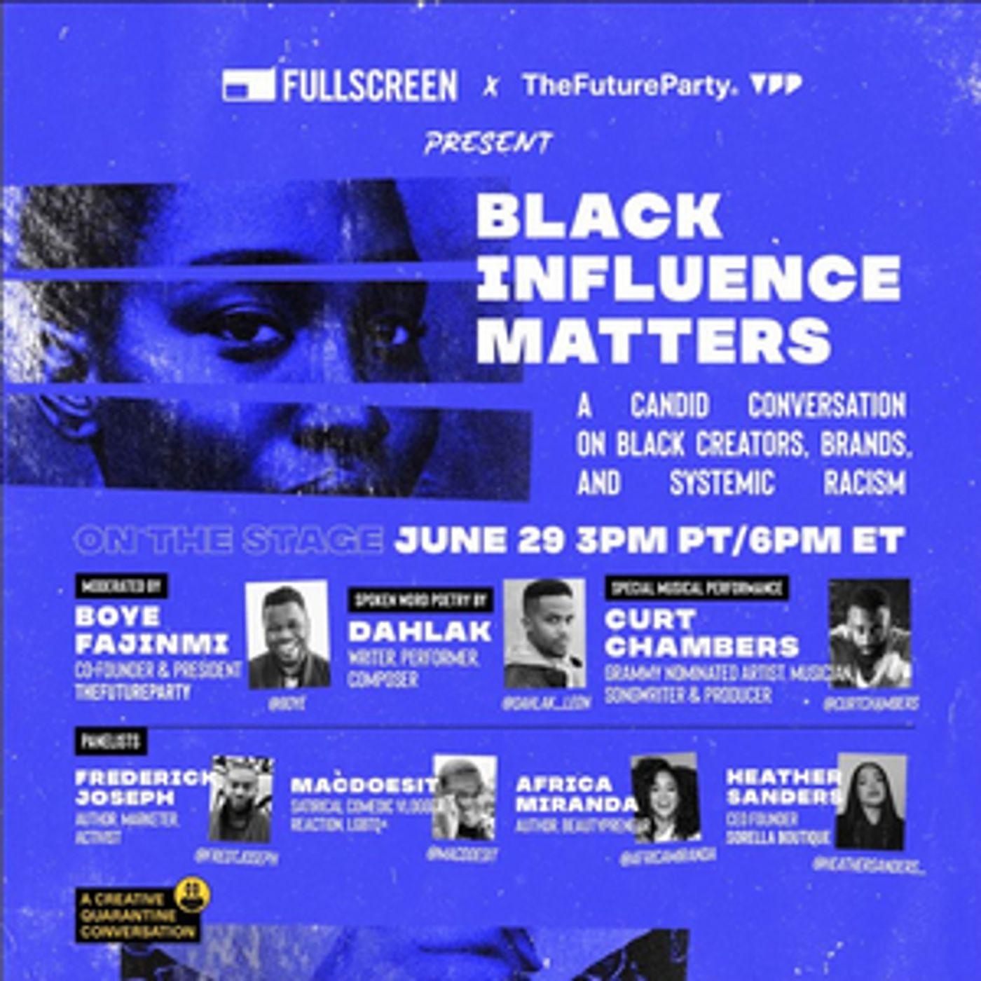 Curt Chambers Joins Fullscreen and TheFutureParty Present BLACK INFLUENCE MATTERS Curt Chambers Joins Fullscreen and TheFutureParty Present BLACK INFLUENCE MATTERS Image