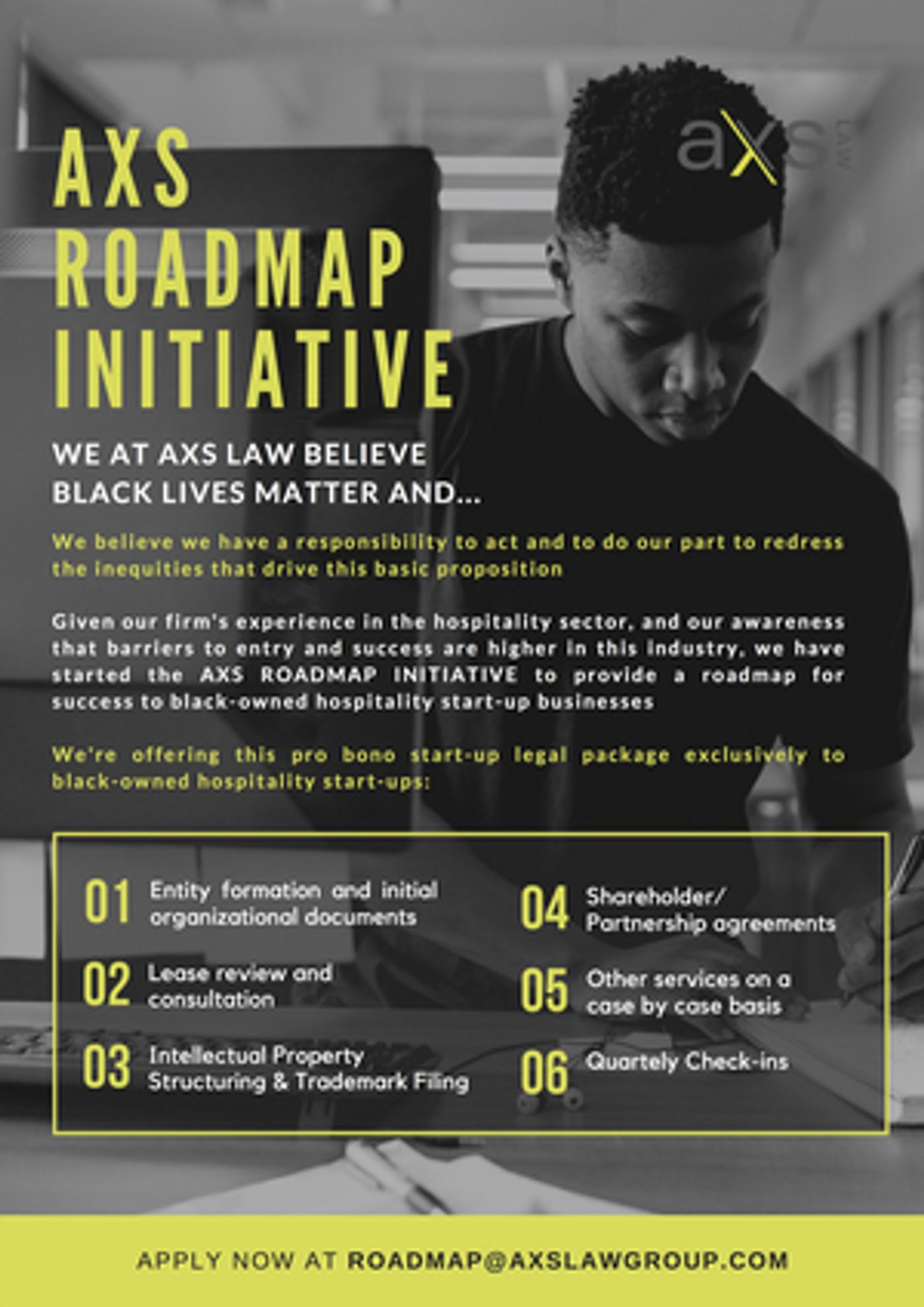 AXS LAW GROUP to Provide Pro Bono Services for Black-Owned Hospitality Start-Ups  Image