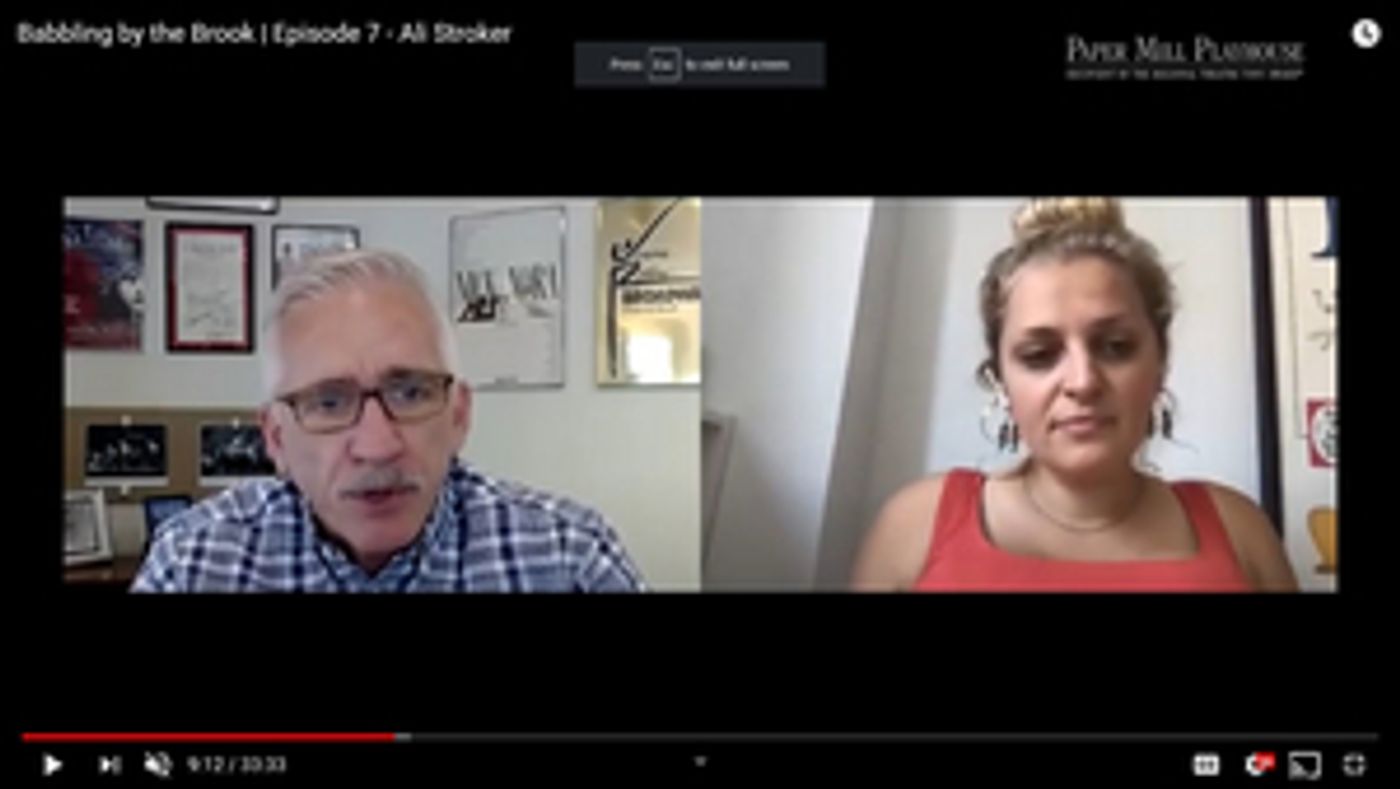 VIDEO-Paper-Mill-Playhouse-Presents-A-CINDERELLA-Reunion-on-BABBLING-BY-THE-BROOK-20010101 VIDEO: Ali Stroker Stops By Paper Mill Playhouse's BABBLING BY THE BROOK Image